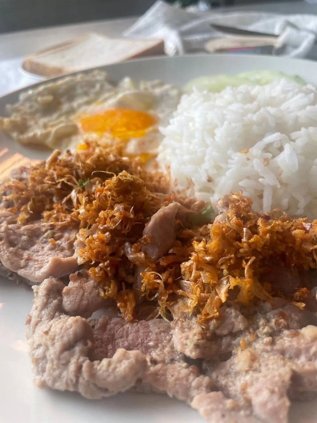 Food close-up in Smaids Room