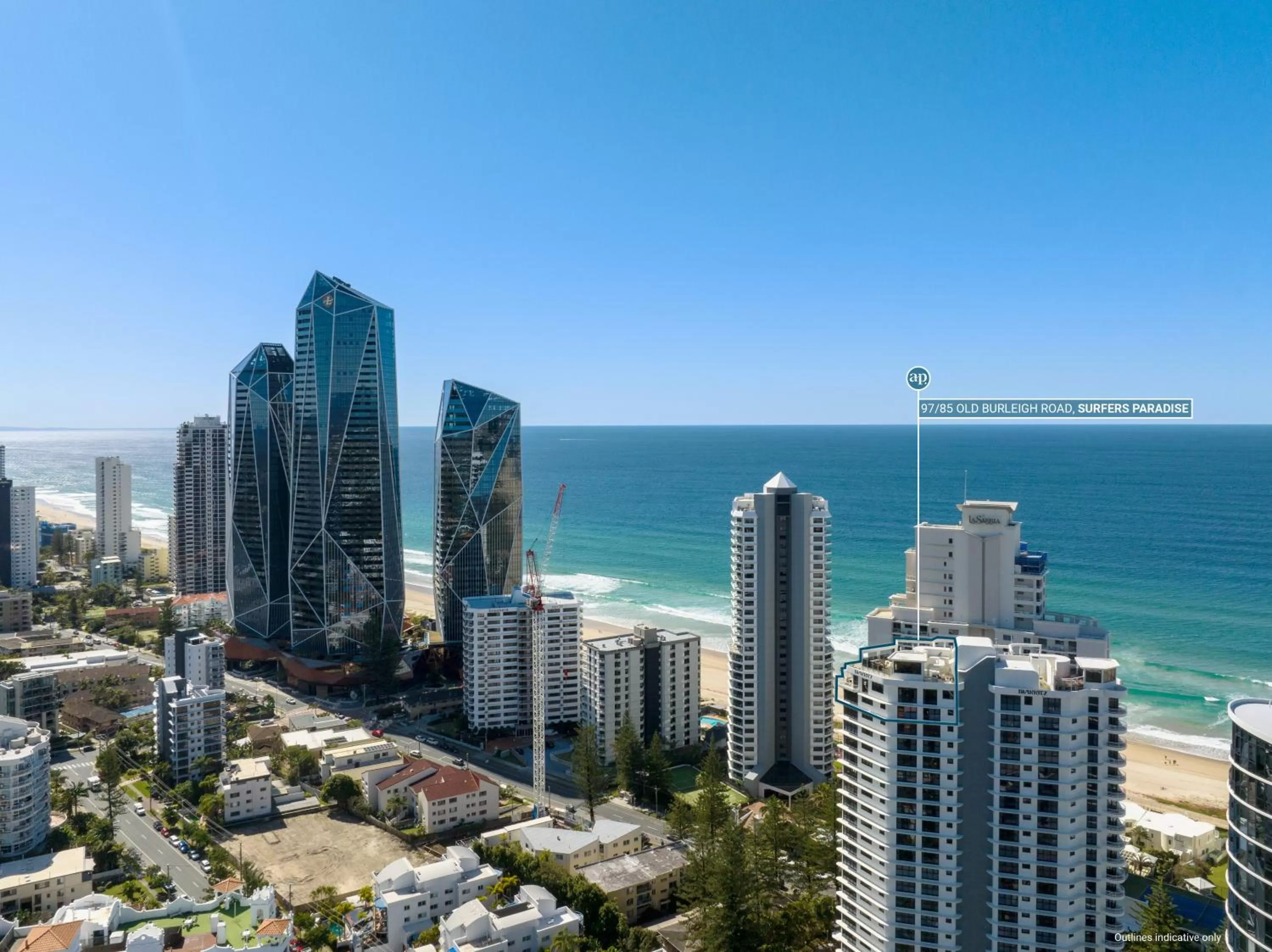 Property building in Biarritz Apartments Gold Coast
