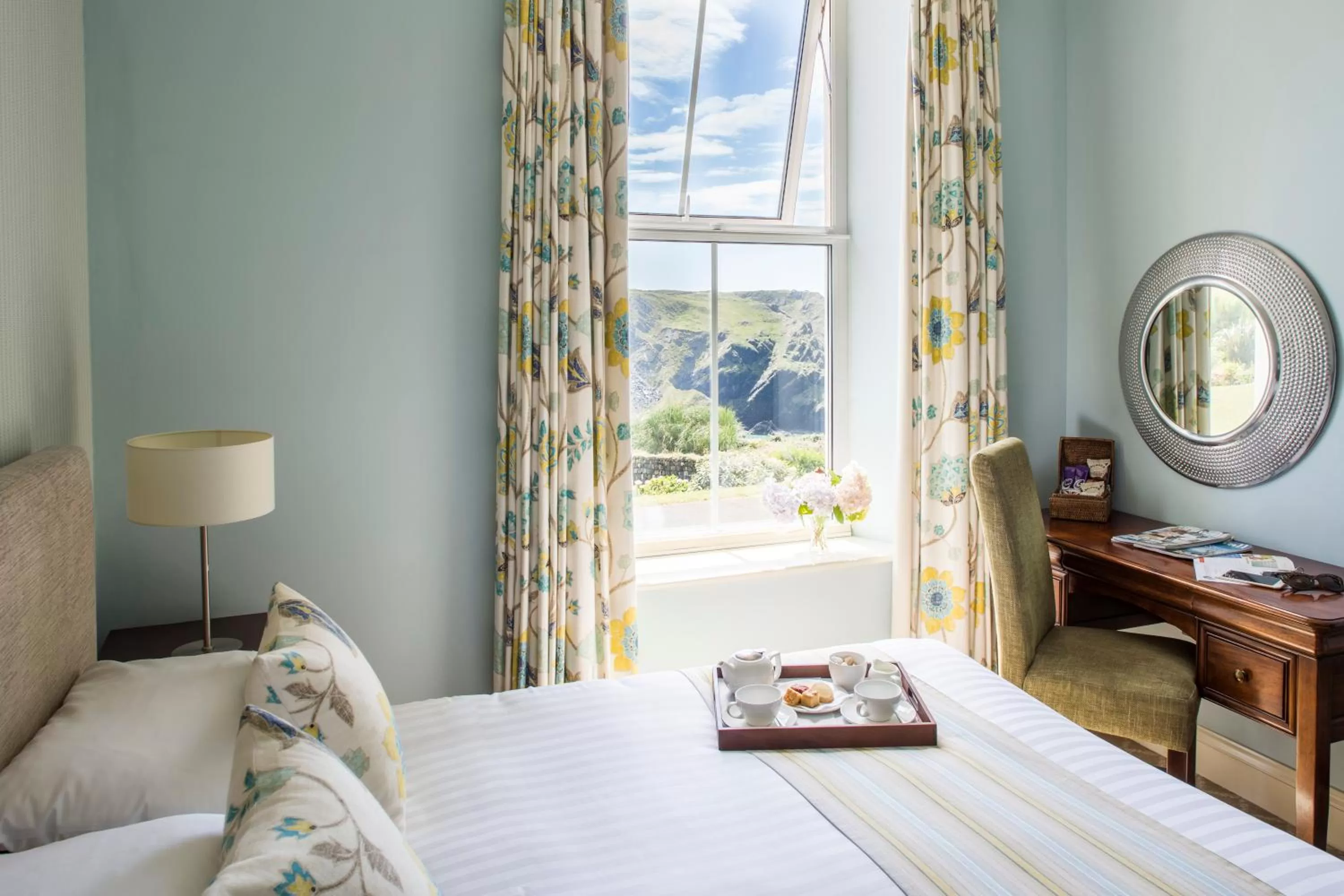 Double Room with Partial Sea View - single occupancy in Mullion Cove Hotel & Spa