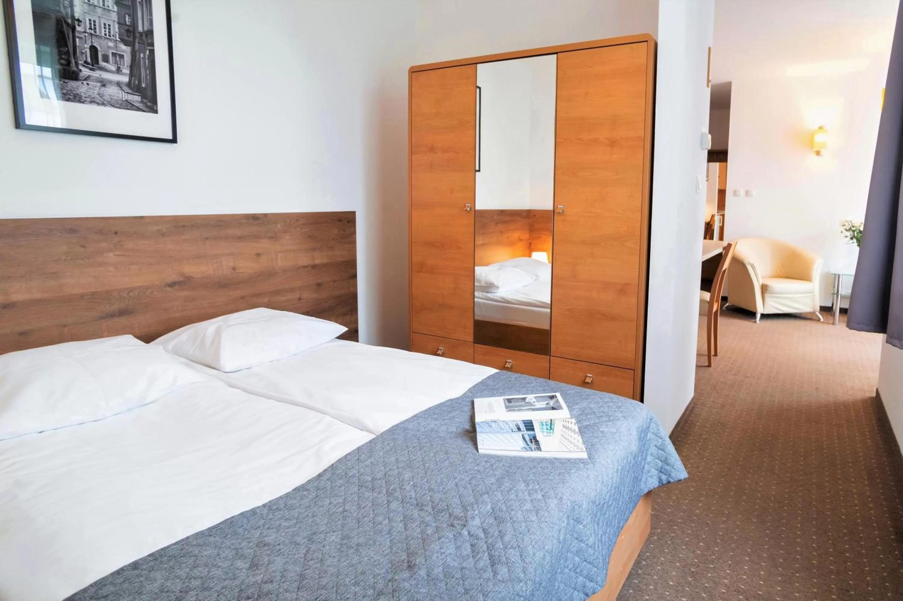 View (from property/room), Bed in Warsaw Apartments - Apartamenty Wilanów