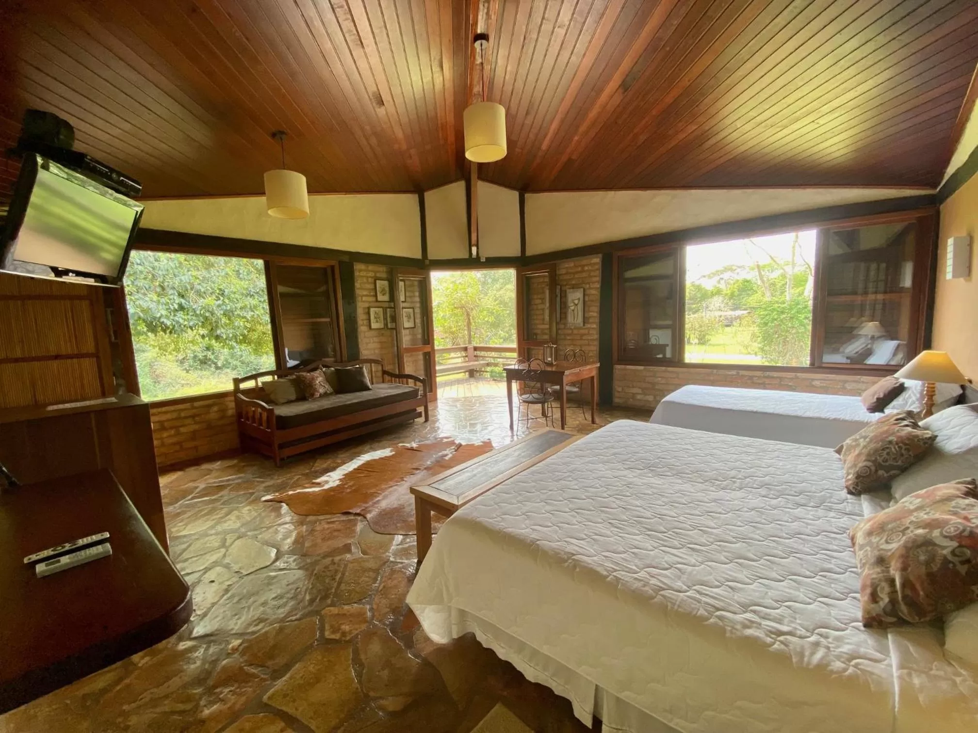 Bed in Hotel Santa Esmeralda