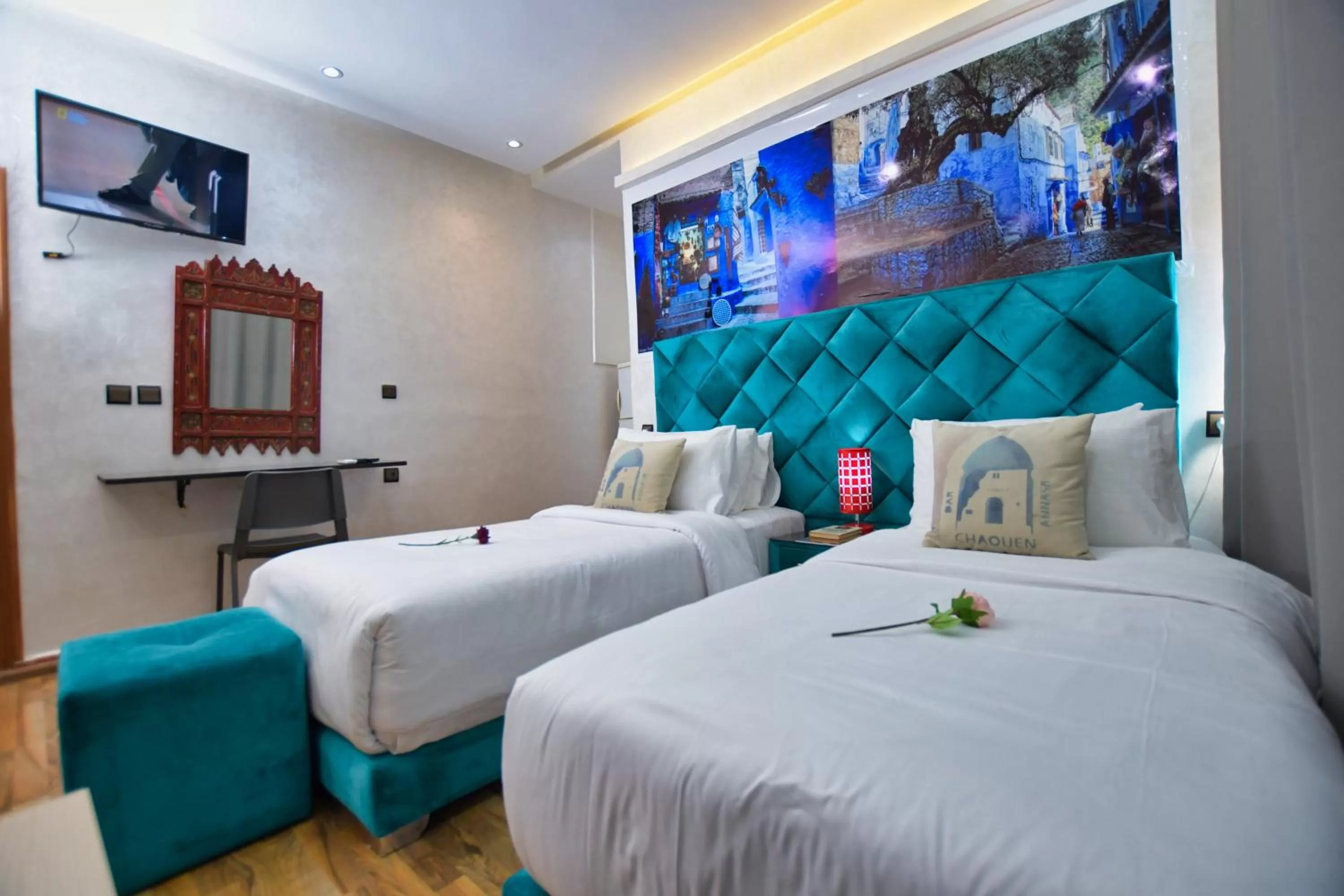 Bed in Hotel Dar Annasr