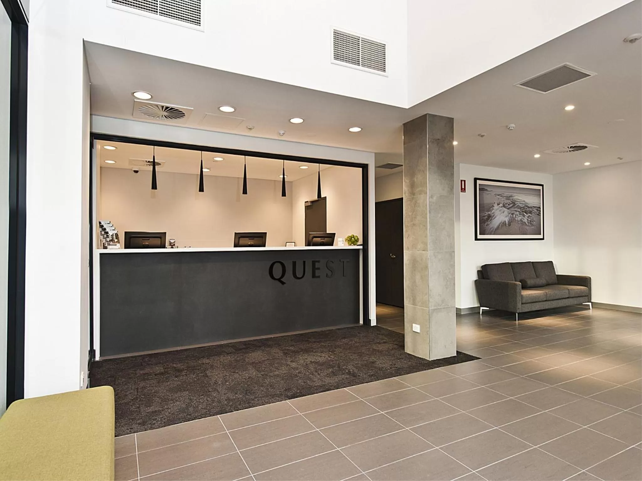 Lobby or reception in Quest Rockingham