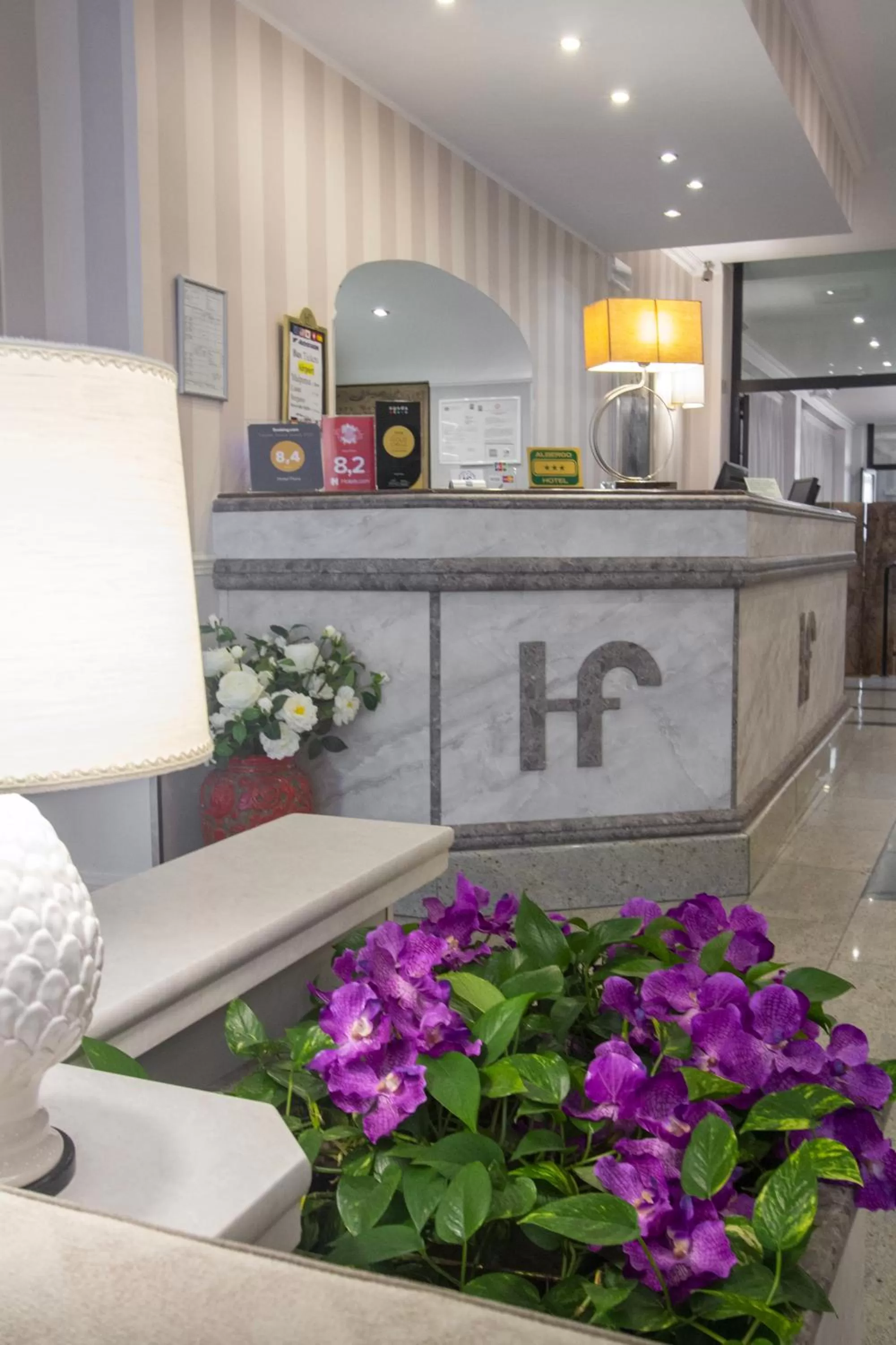 Lobby or reception in Hotel Flora