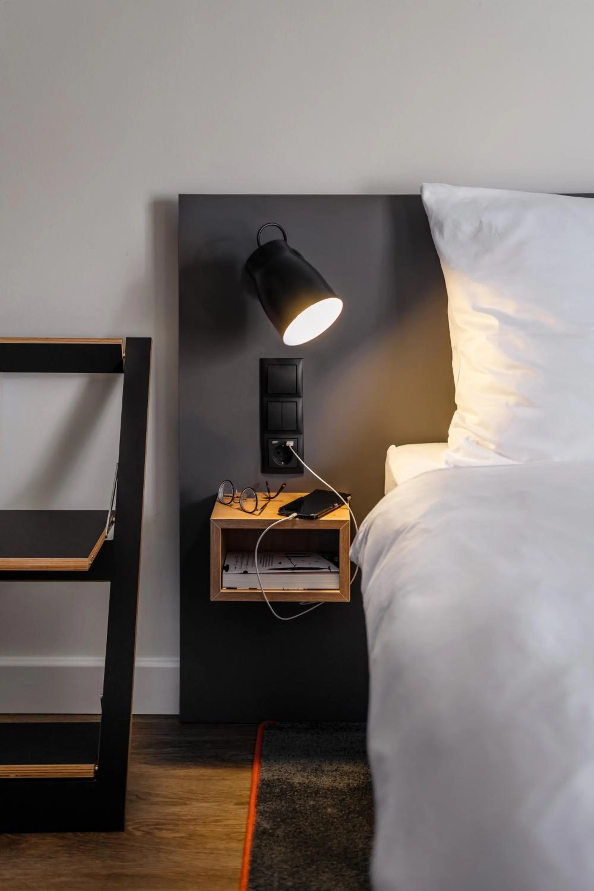 Bed in pentahotel Wiesbaden