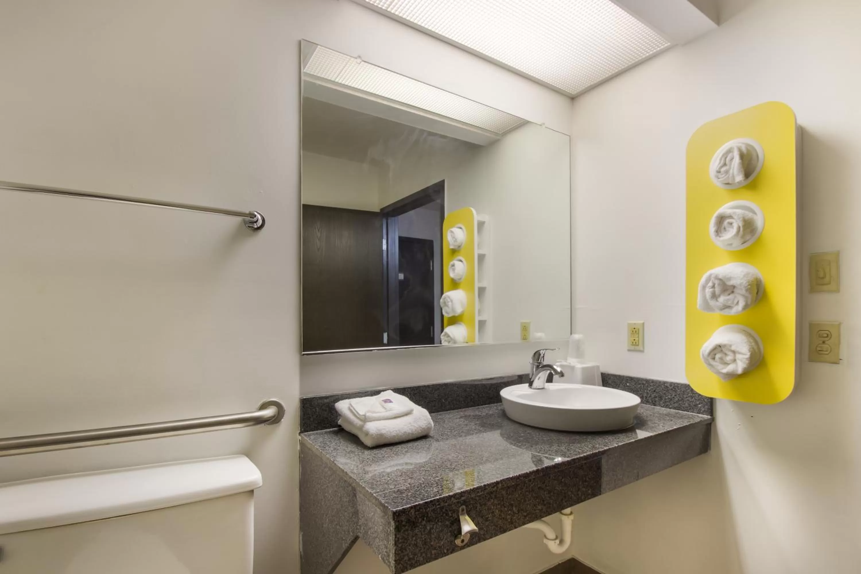 Bathroom in Motel 6-Rothschild, WI