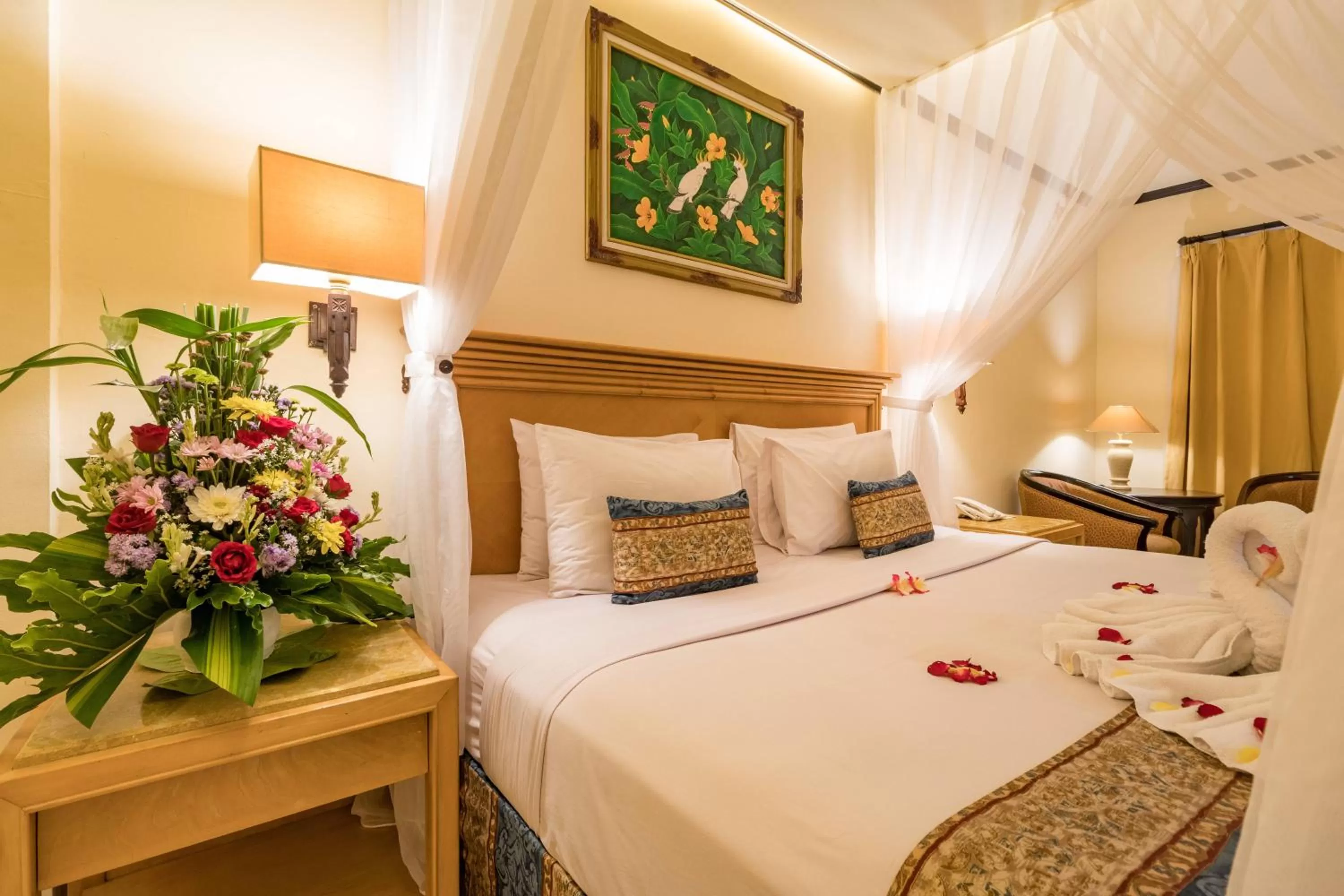 Bed in Legian Paradiso Hotel