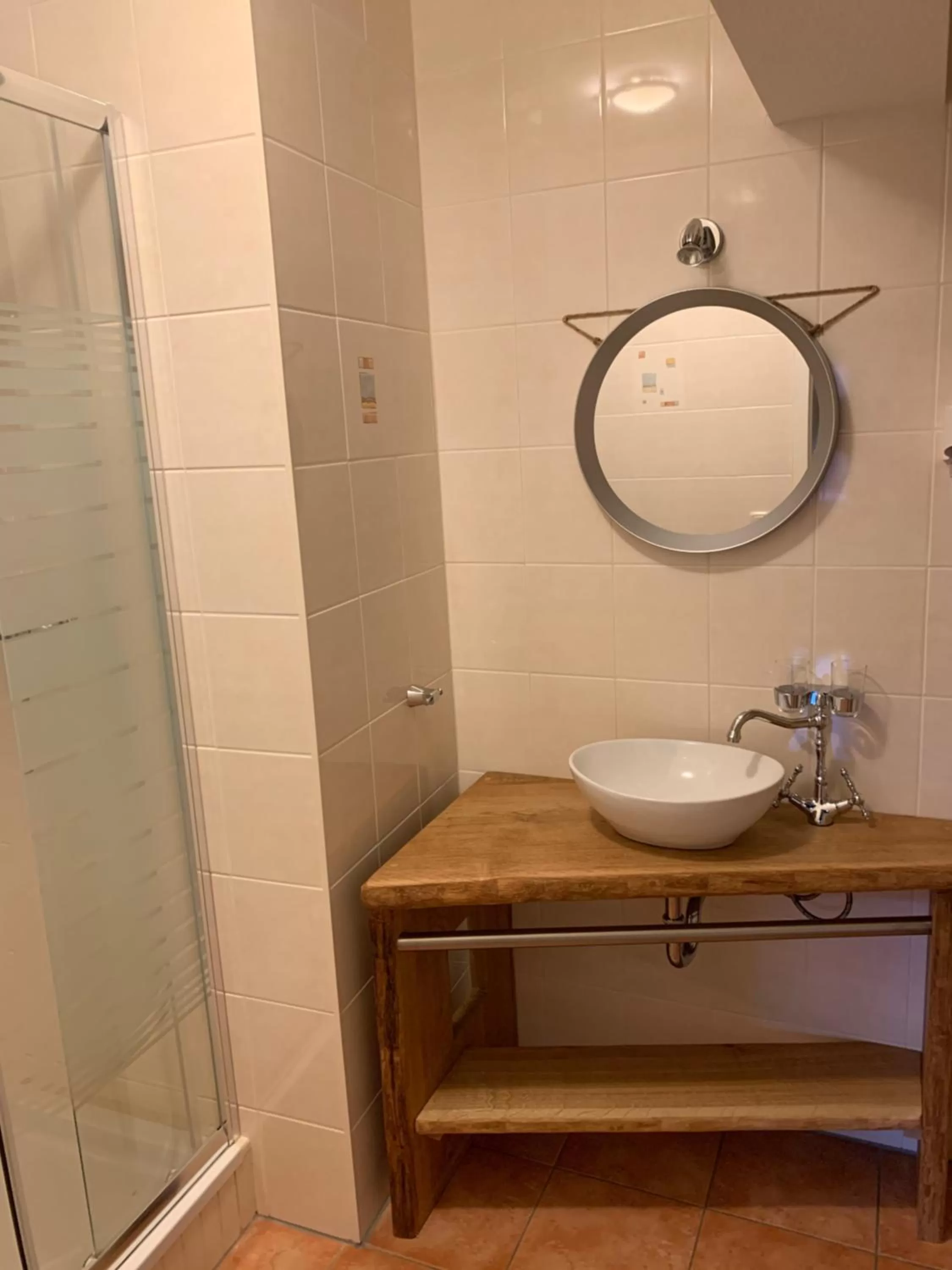 Decorative detail, Bathroom in Hotel Inselhof