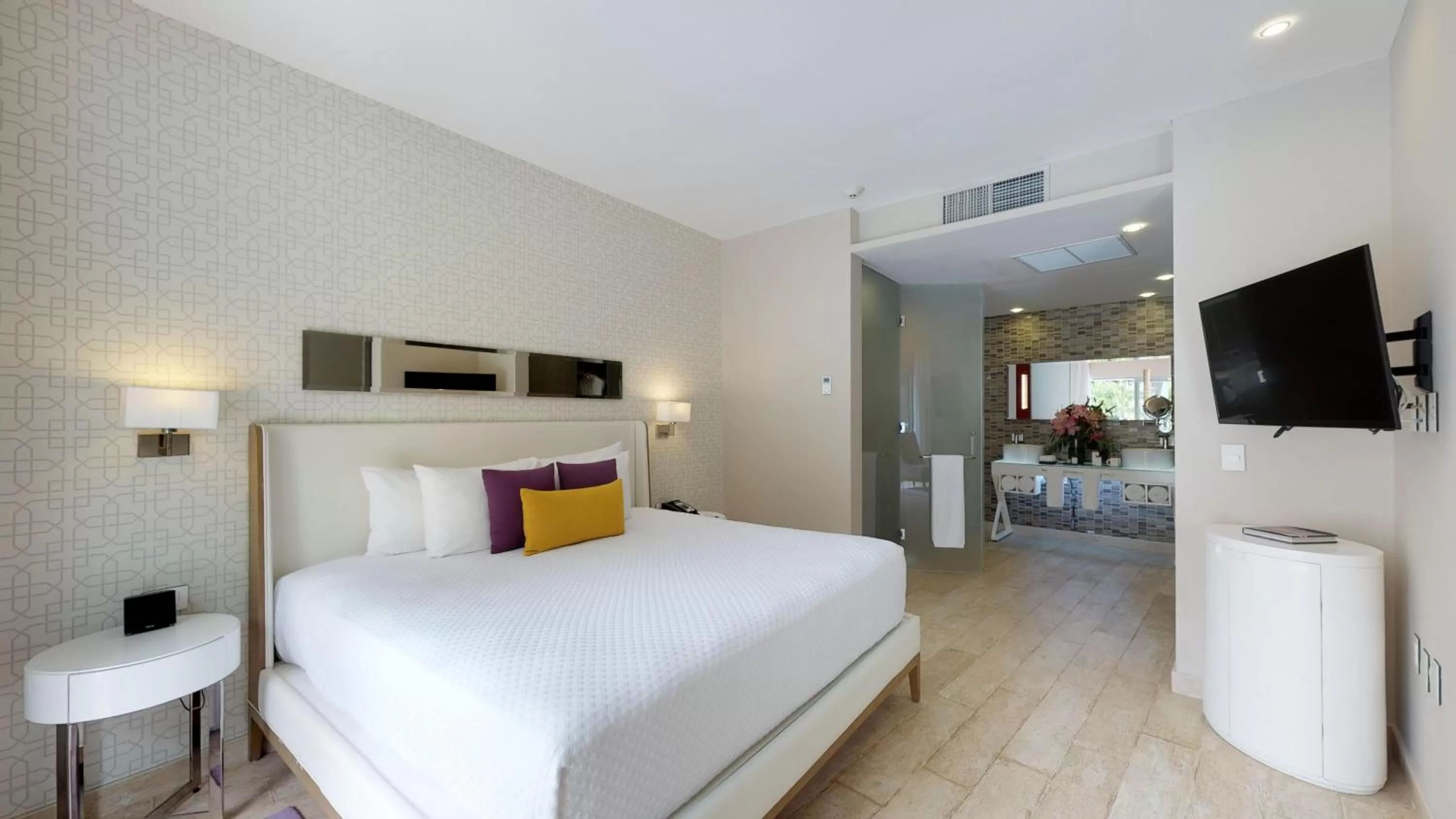 Bedroom, Bed in The Fives Beach Hotel & Residences - All Senses Inclusive