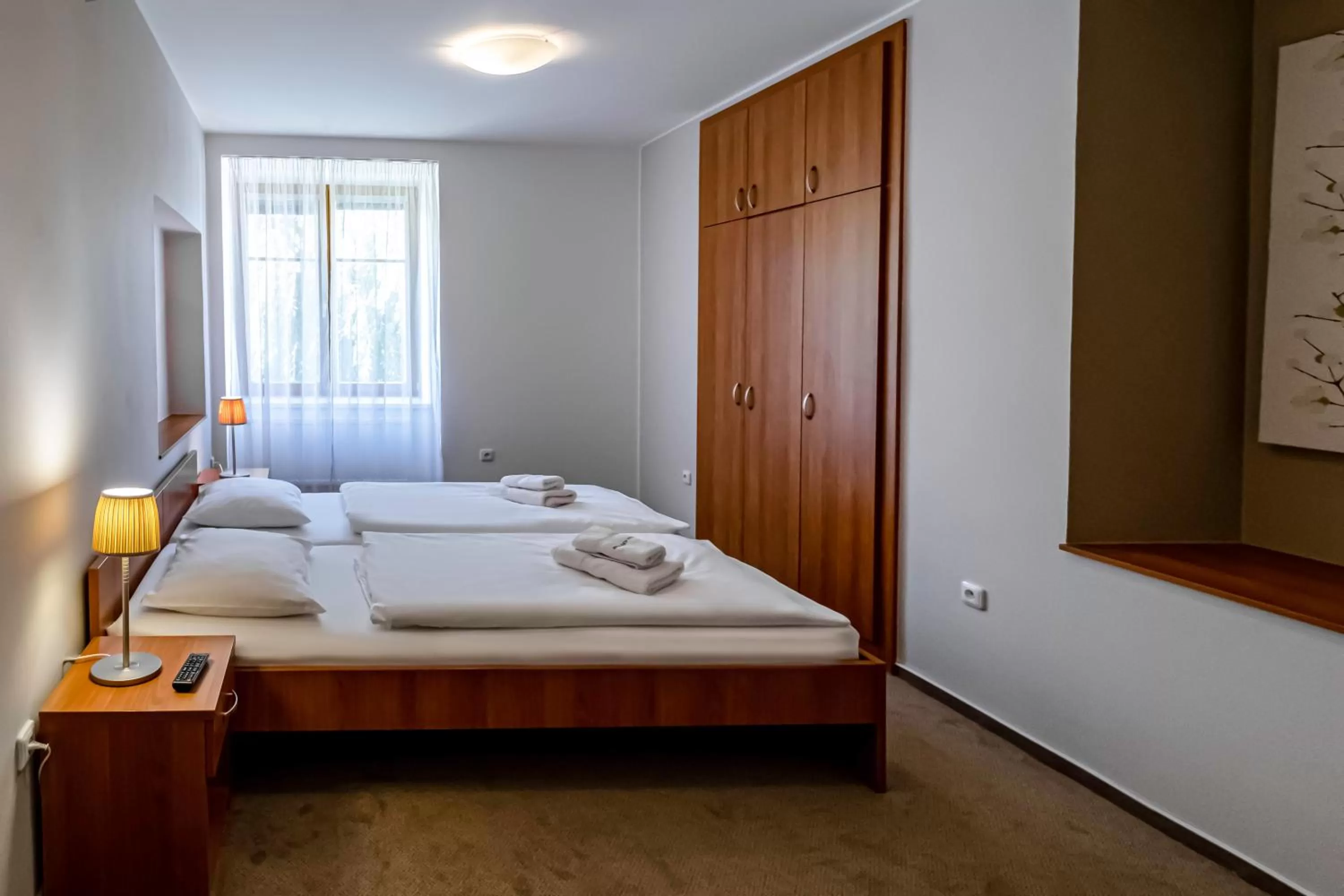 Bed in Relax Hotel Stork