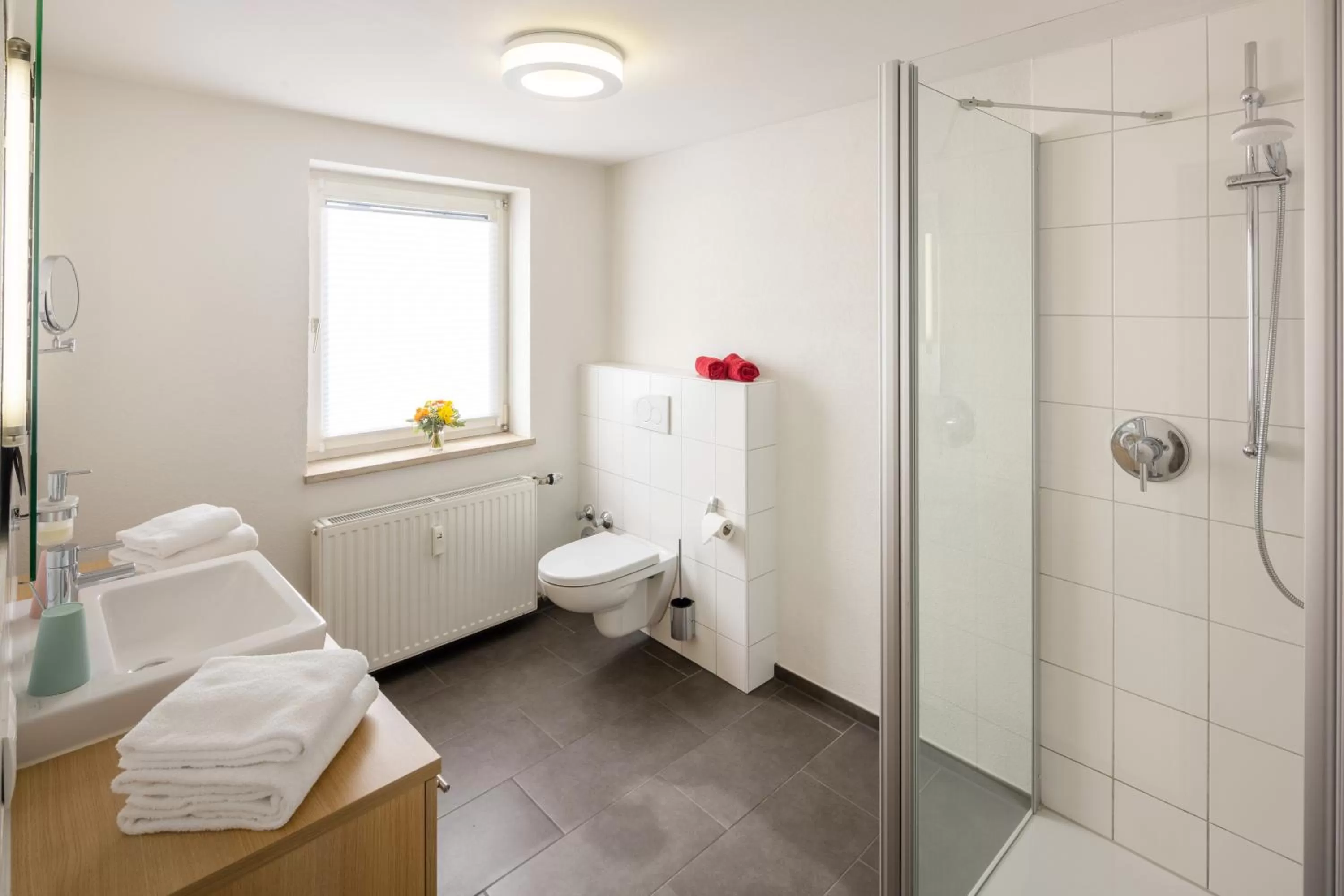 Shower, Bathroom in Hotel Peterhof