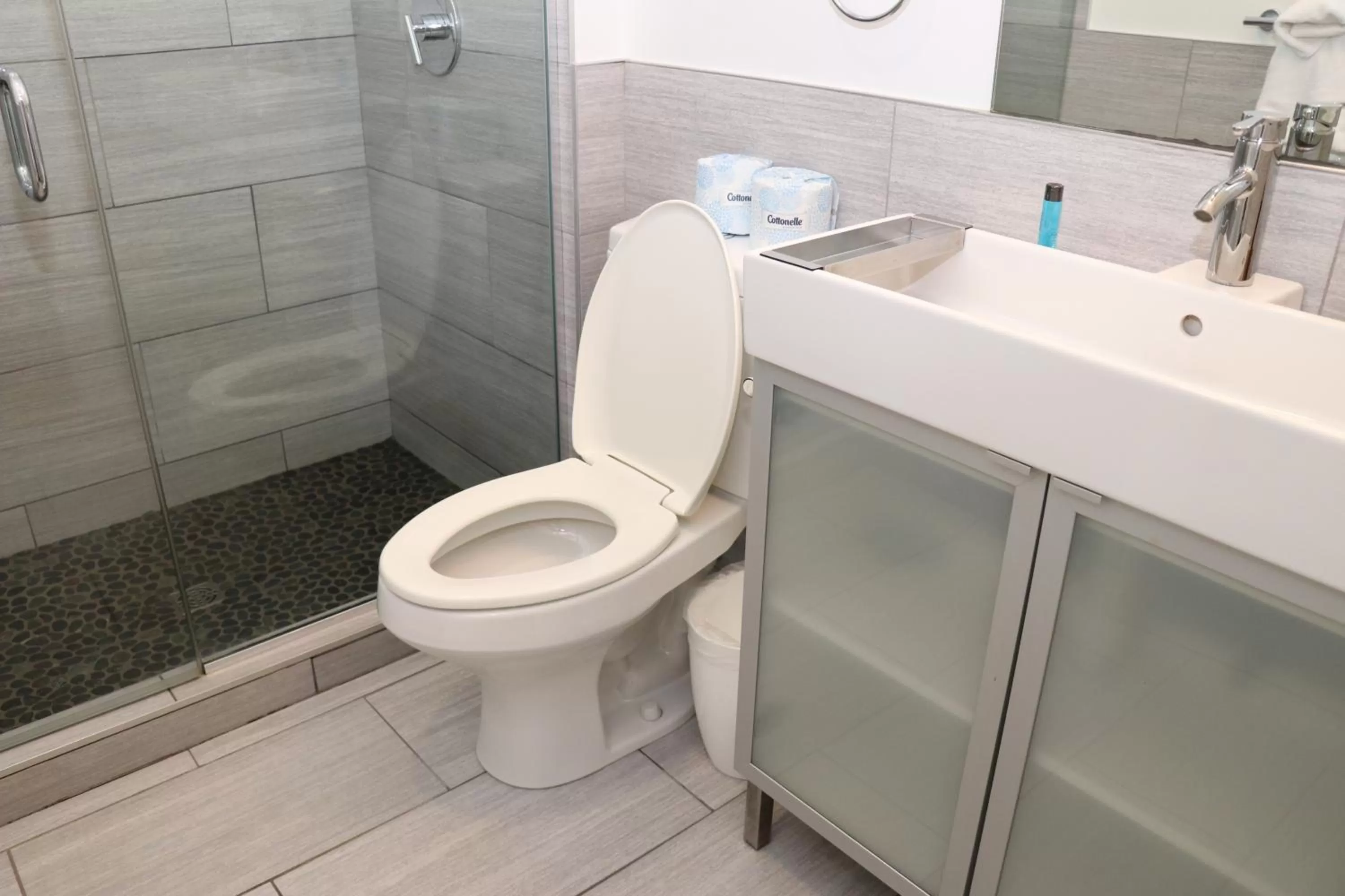 Shower, Bathroom in Charming & Stylish Studio on Beacon Hill #15