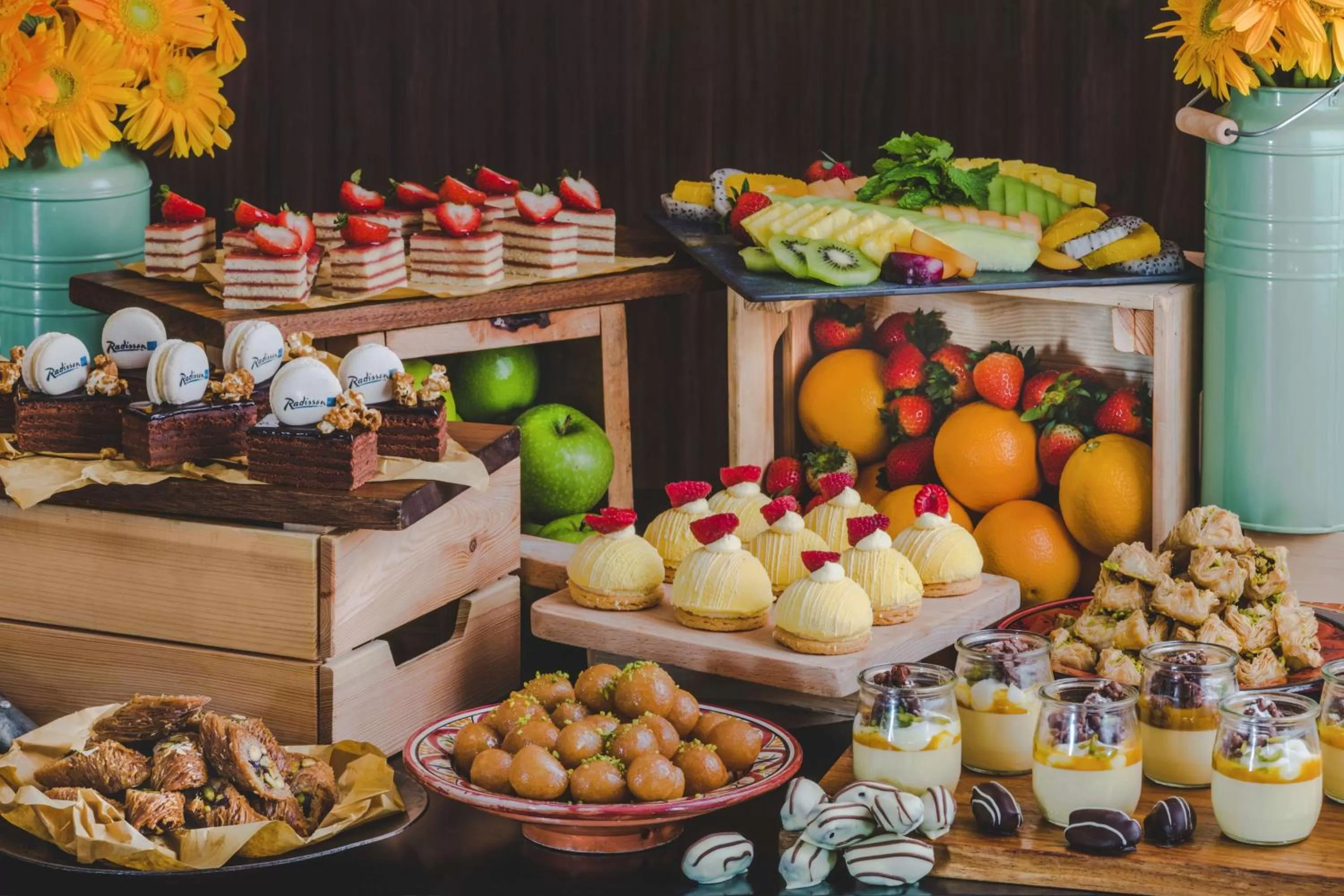 Food and drinks in Radisson Blu Hotel, Abu Dhabi Yas Island