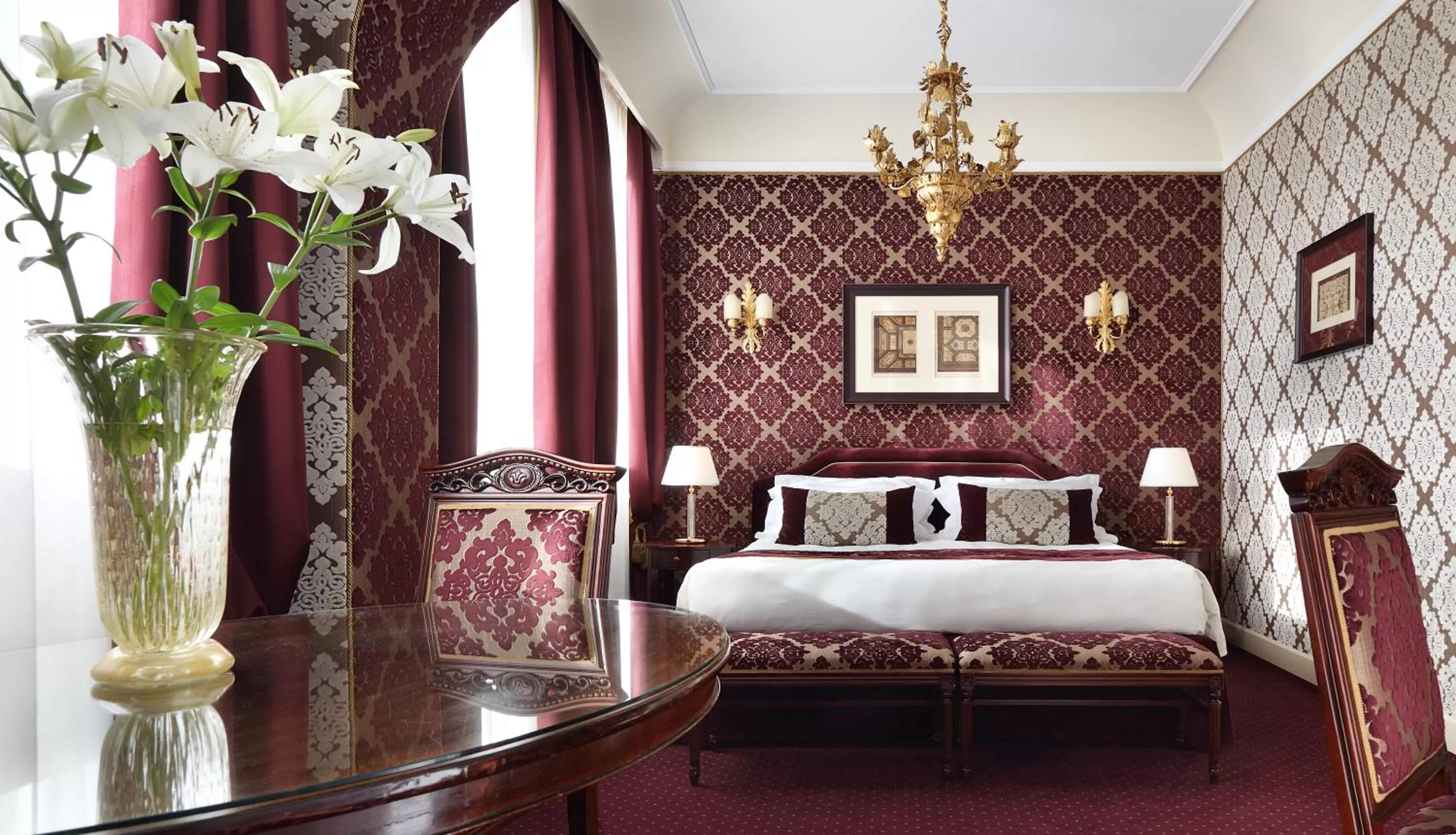 View (from property/room), Bed in Londra Palace Venezia