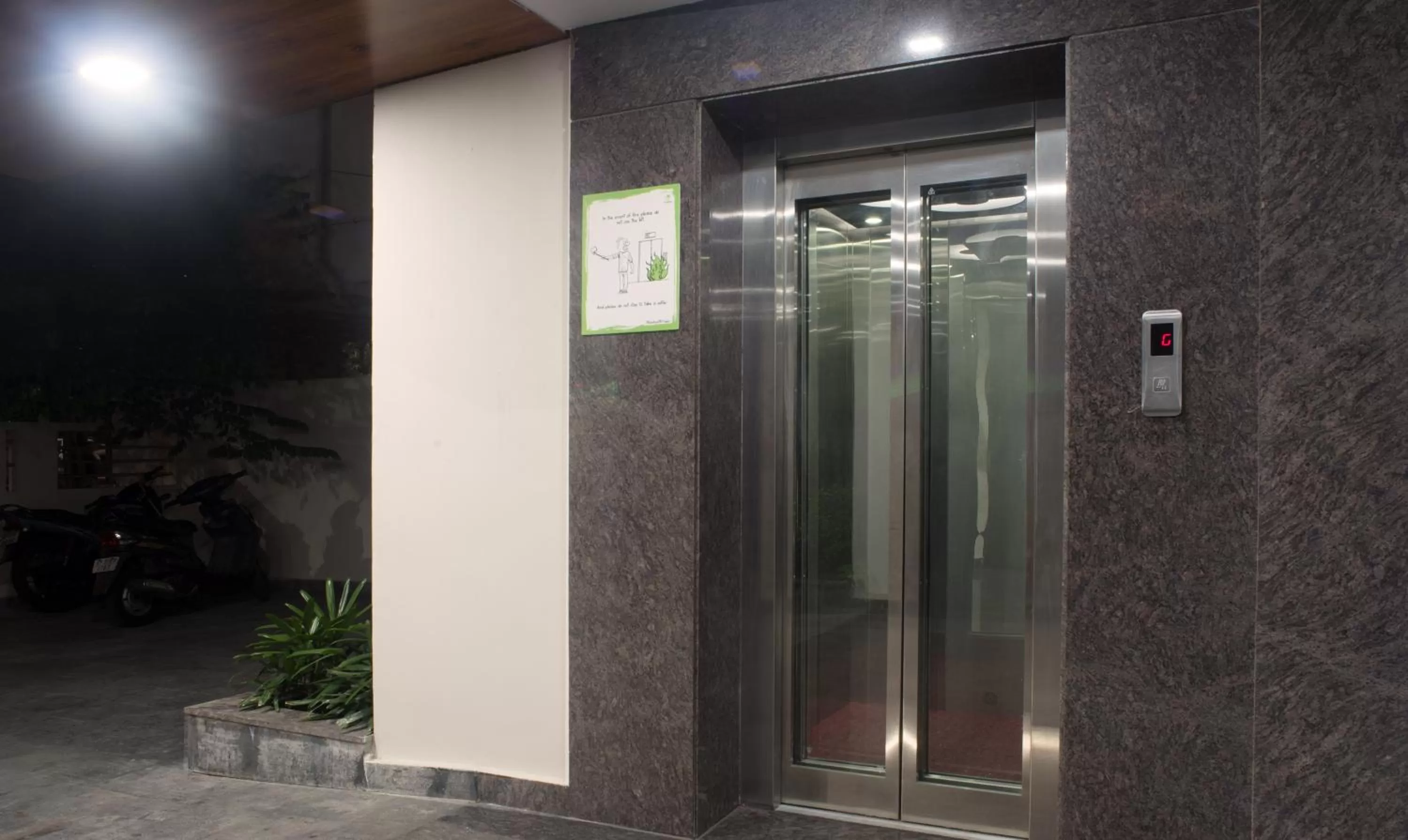 elevator in Treebo Celeste