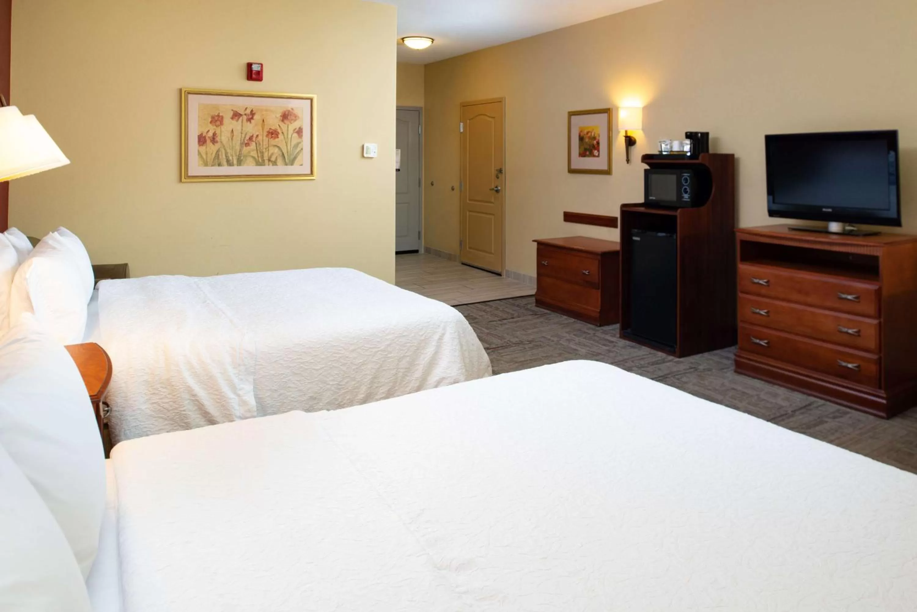 Bedroom, Bed in Hampton Inn Kansas City Northeast