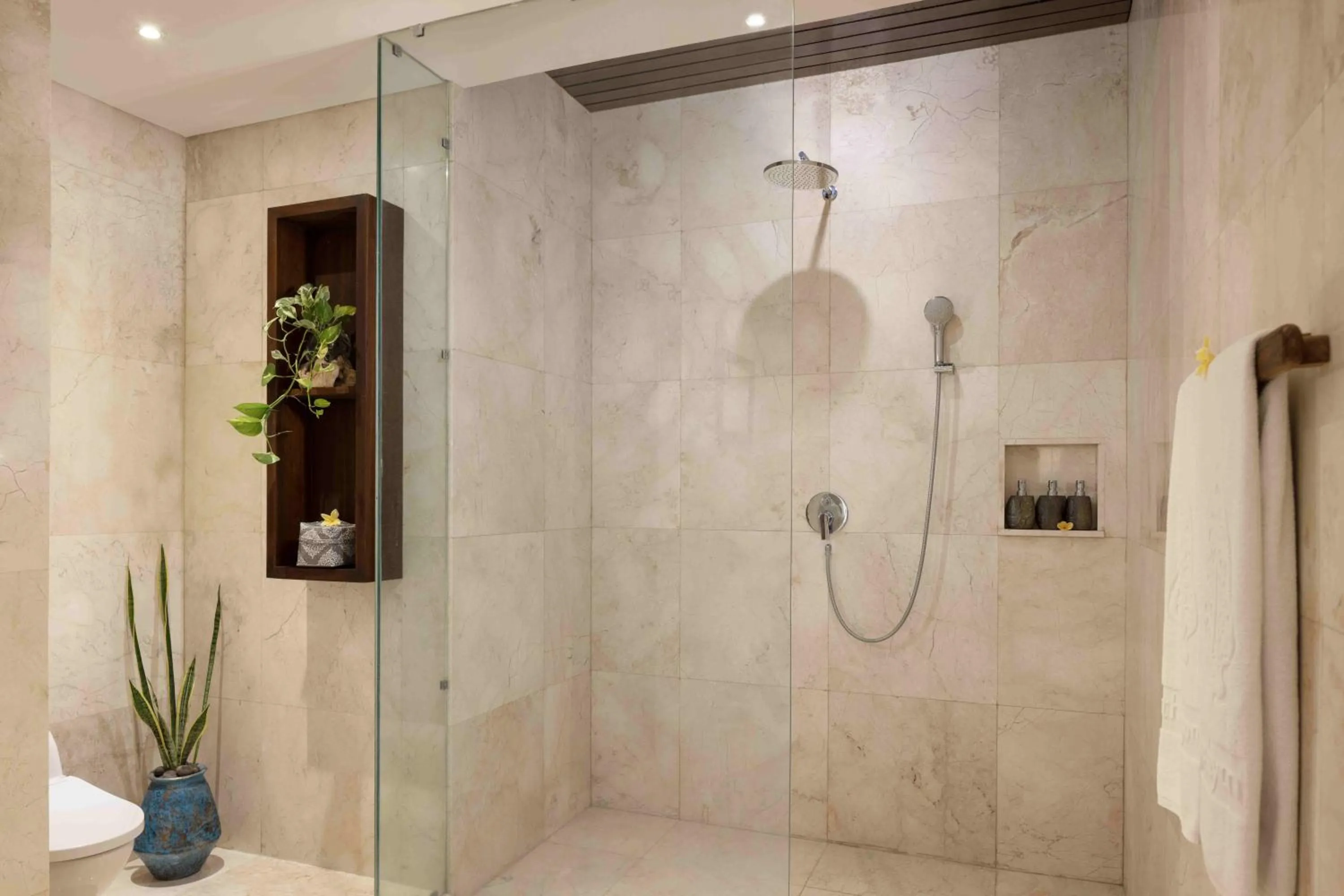 Shower in The Kayon Valley Resort