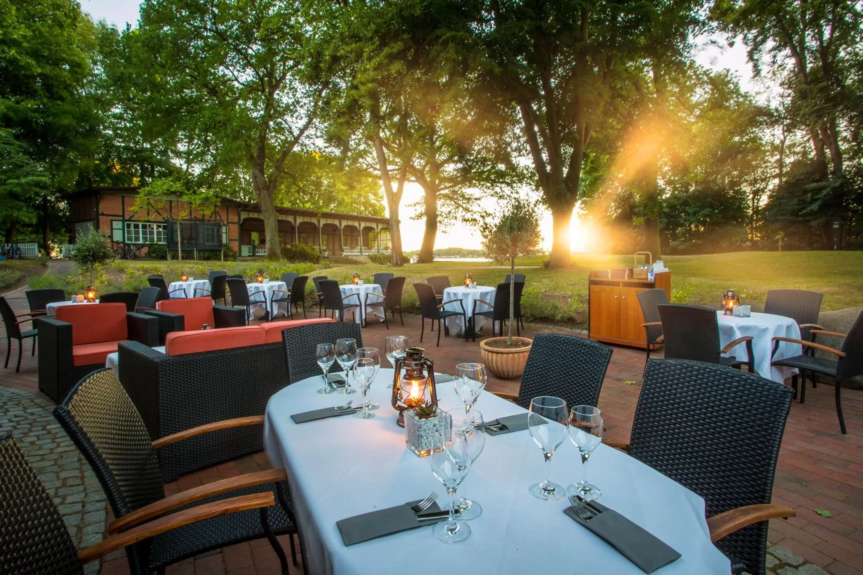 Garden view in Kurhaus am Inselsee