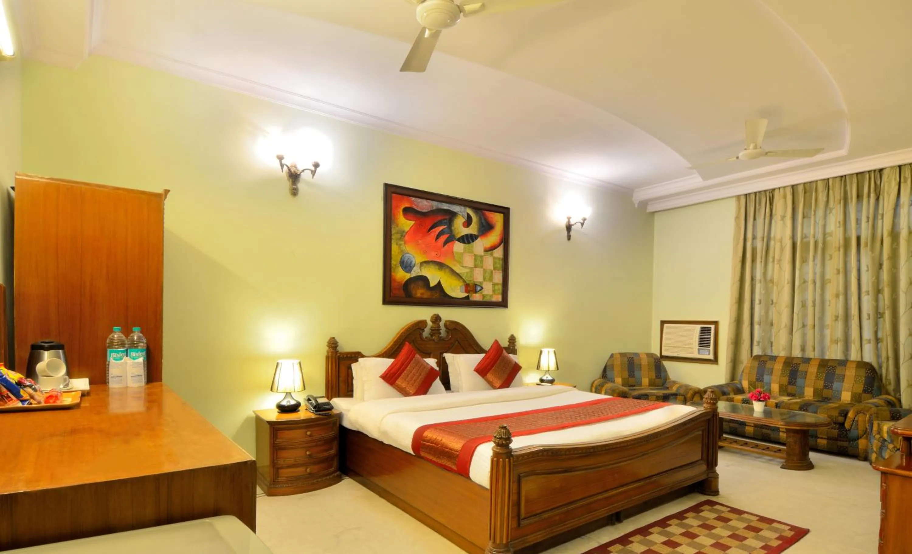 Bed in Hotel Pablas International, New Delhi, Near Metro
