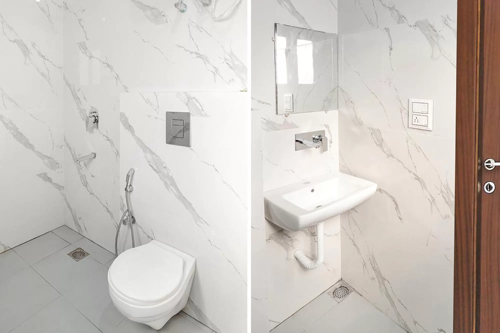 Bathroom in FabHotel De Gold