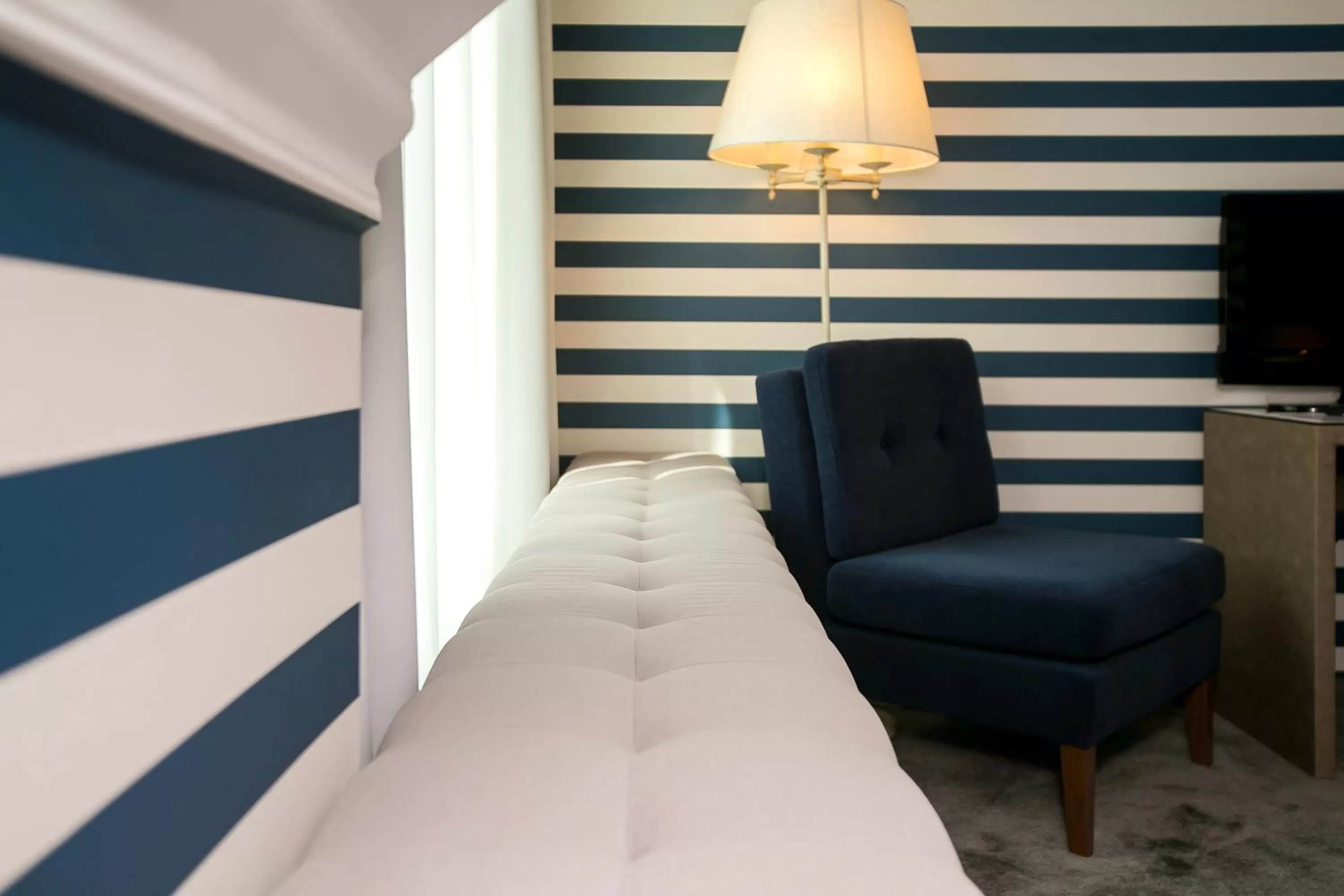 Decorative detail, Bed in Ambra Hotel