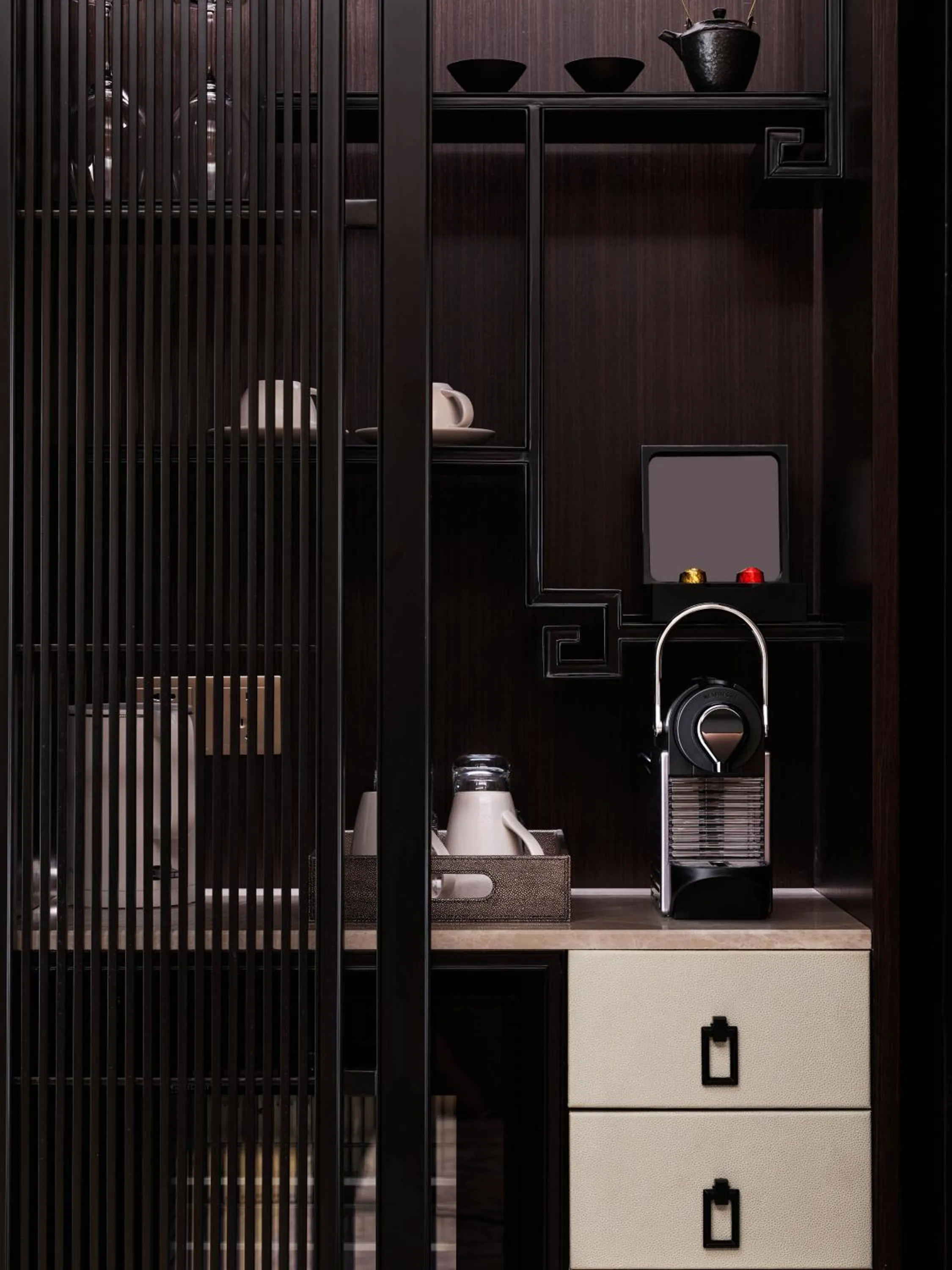 minibar in Hilton Shanghai Songjiang Guangfulin