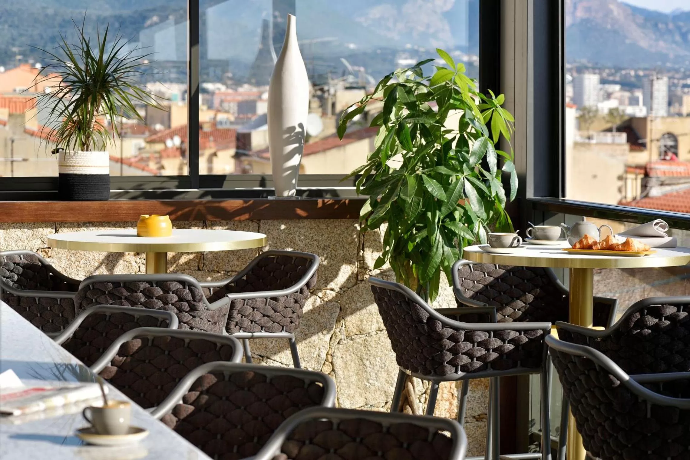 Balcony/Terrace in Hôtel Fesch & Spa