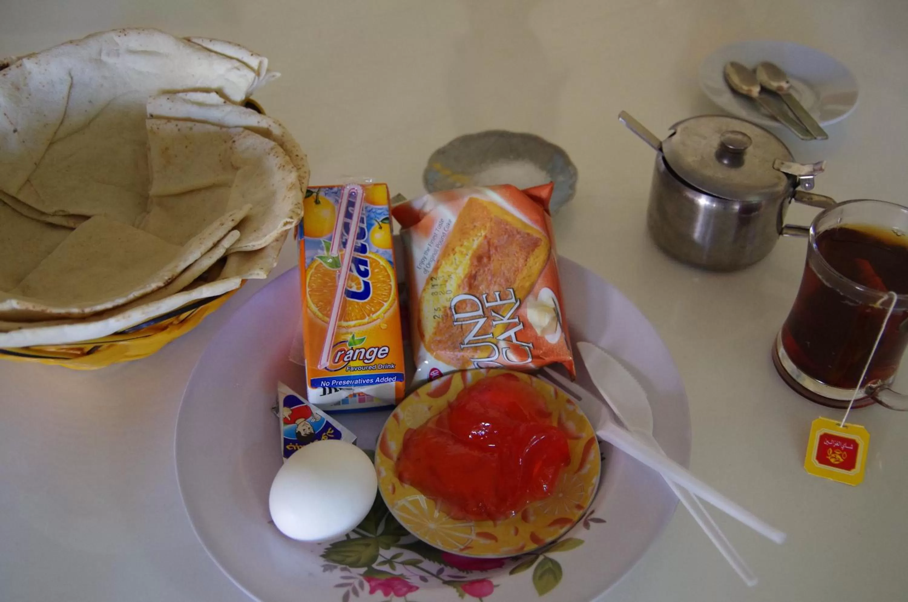 Continental breakfast in Sun Rise Hotel & Hostel & Tours