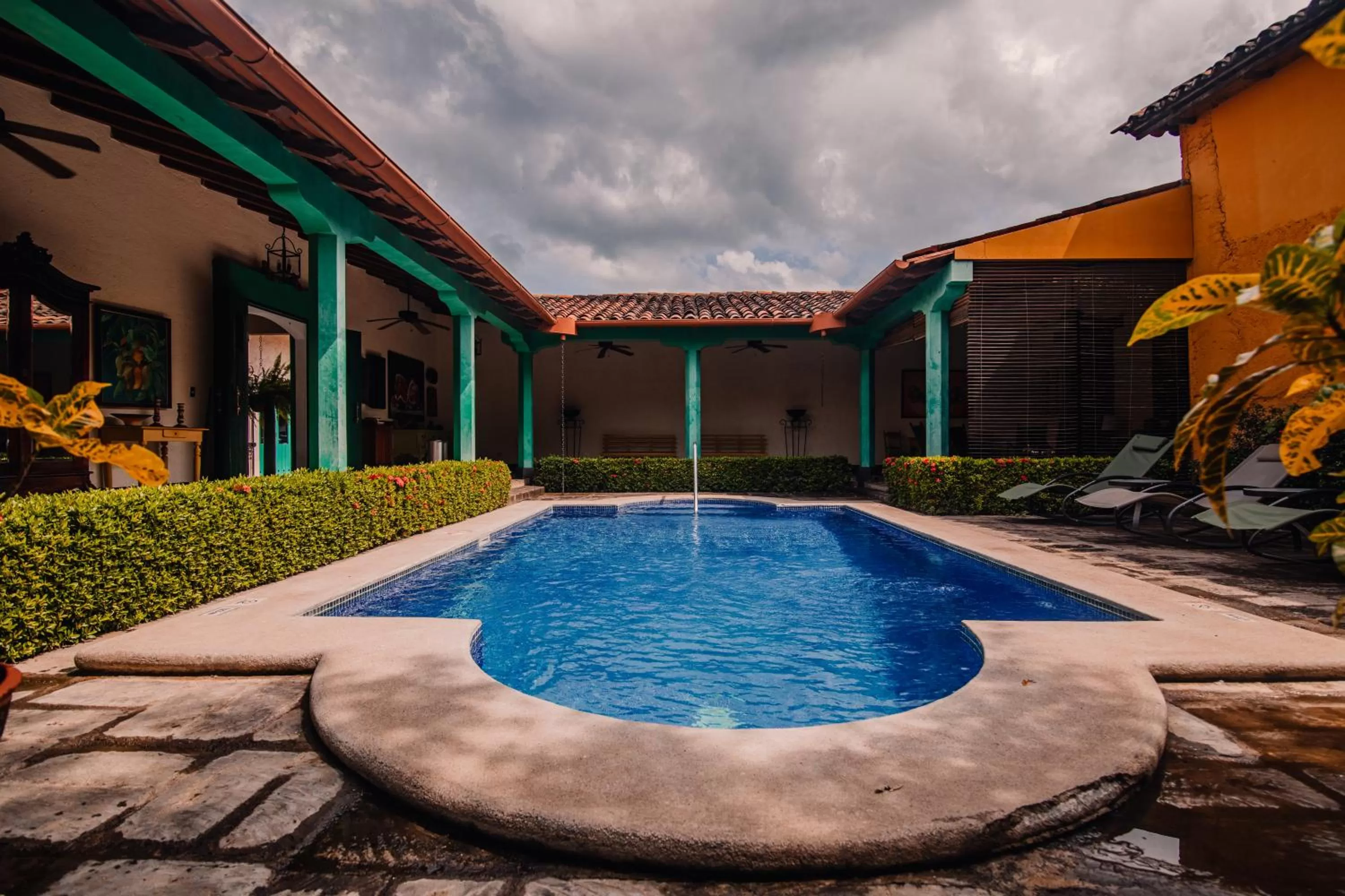 Property building, Swimming Pool in Hotel El Convento Leon Nicaragua