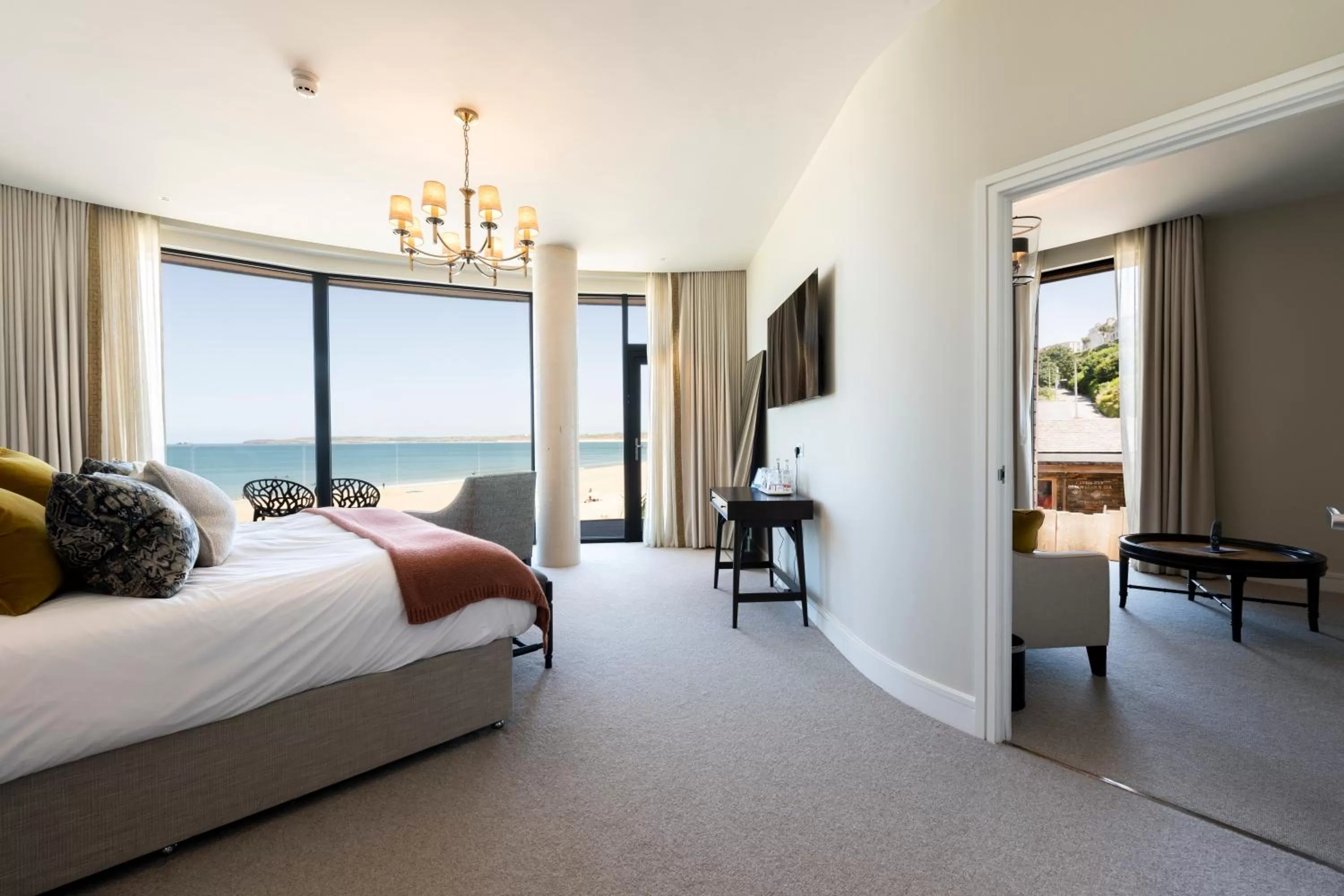 Bed in Carbis Bay and Spa Hotel