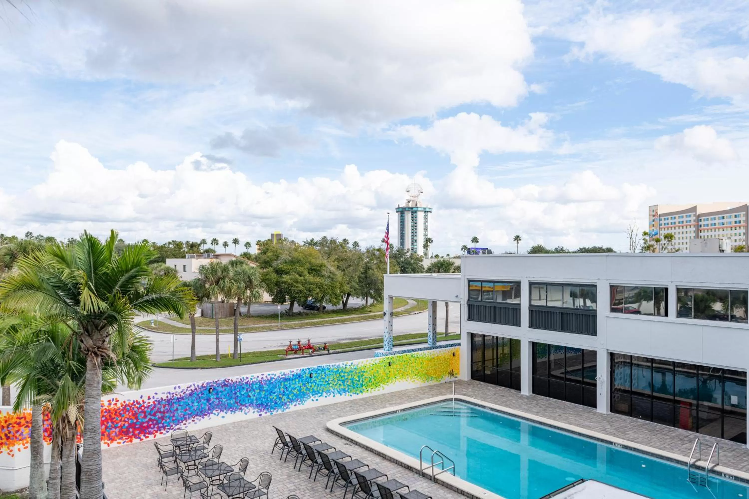 Pool view in Hotel Monreale Express International Drive Orlando