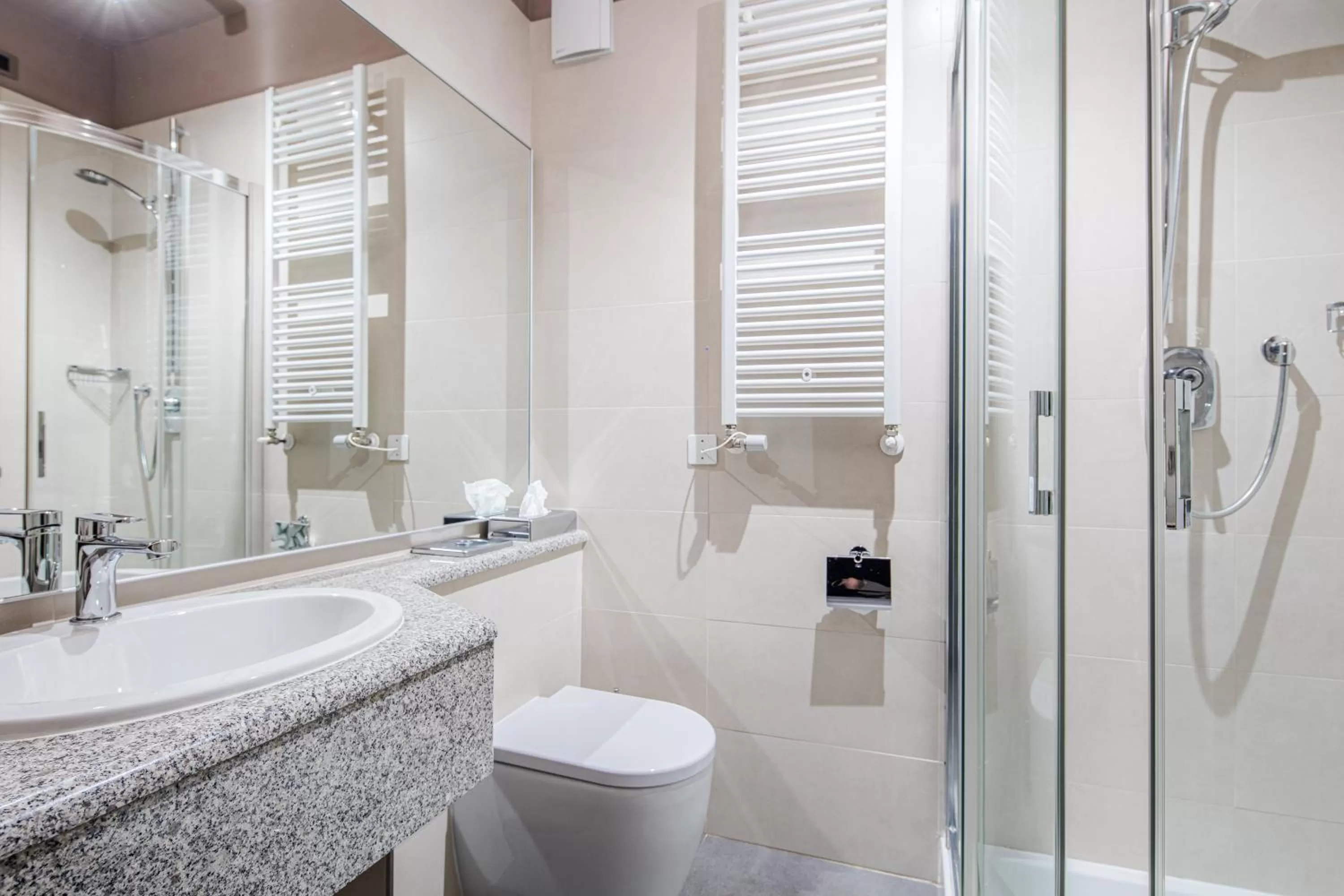 Shower in Hotel Franz