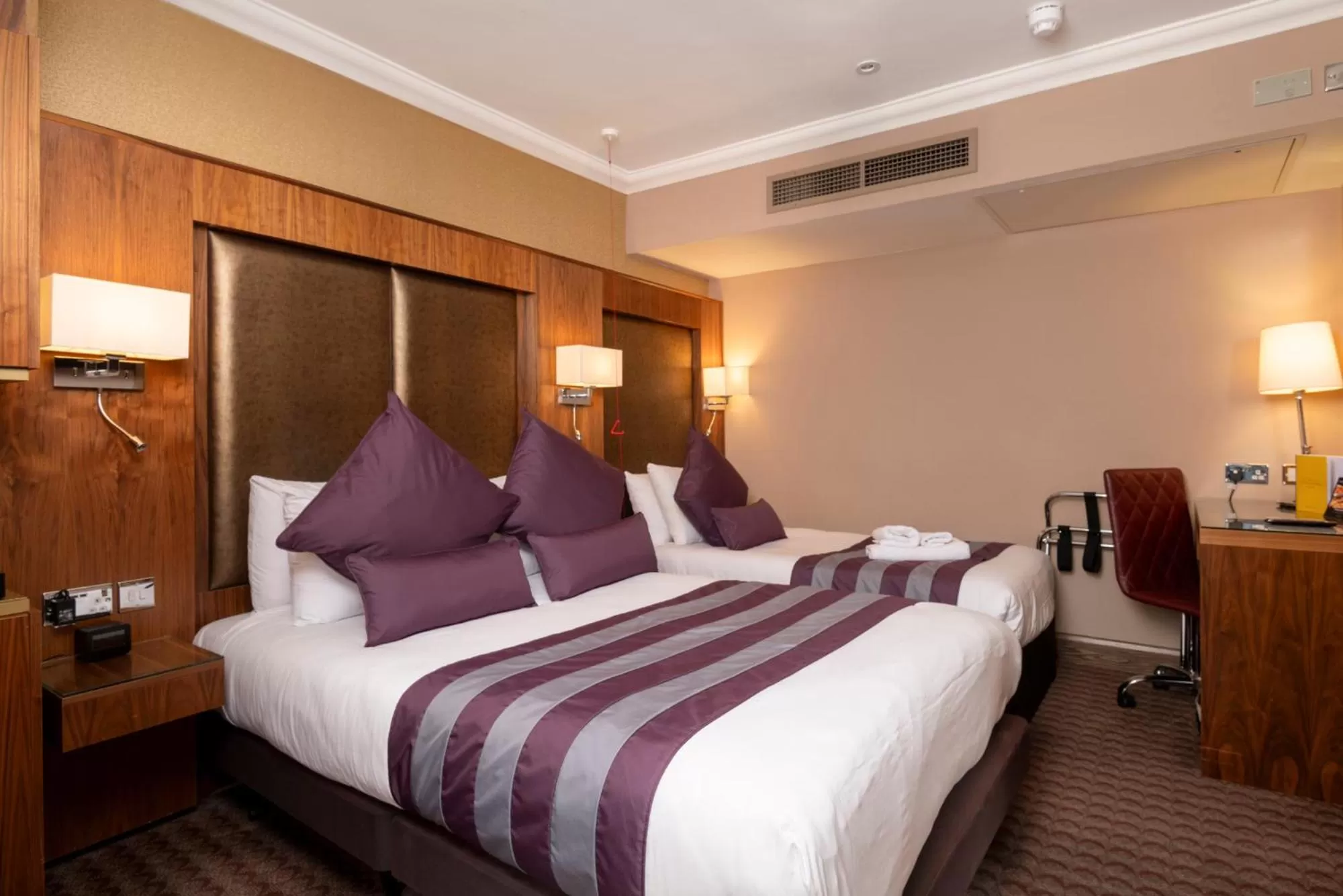 Bed in Donnington Manor Hotel