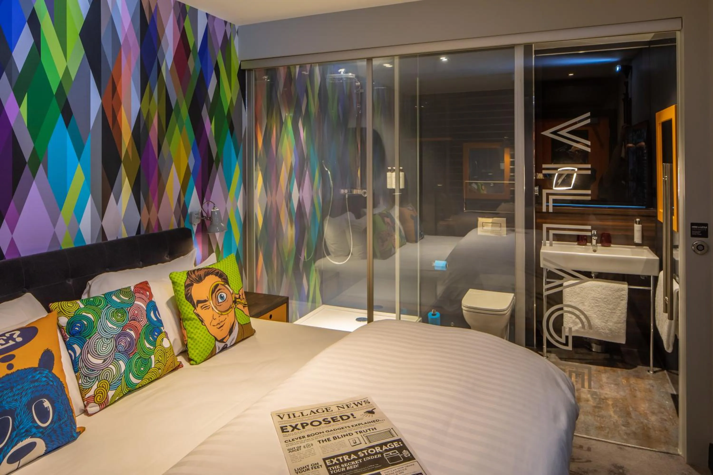 Bedroom, Bed in Village Hotel Basingstoke