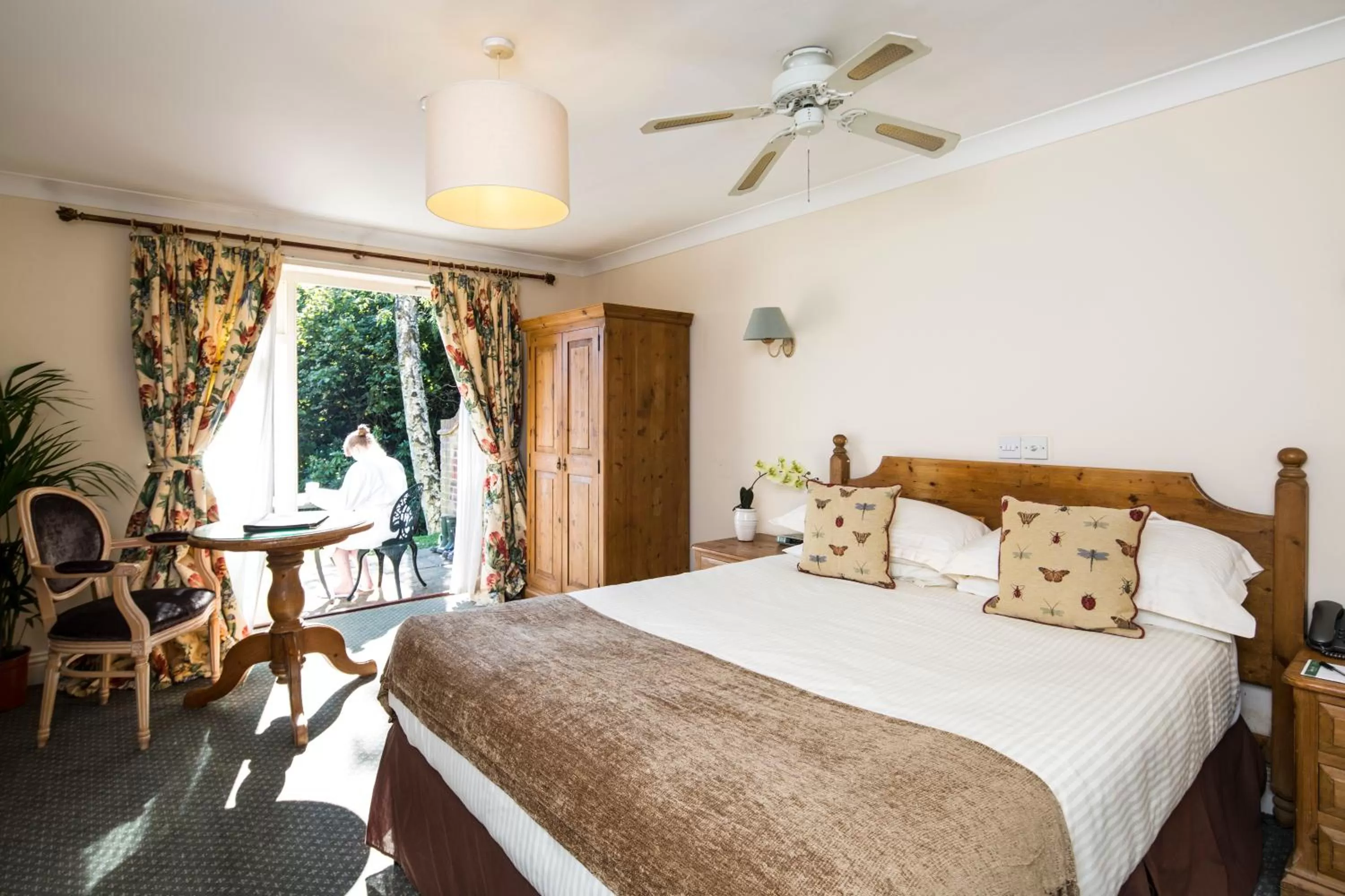 Bed in Flackley Ash Country House Hotel