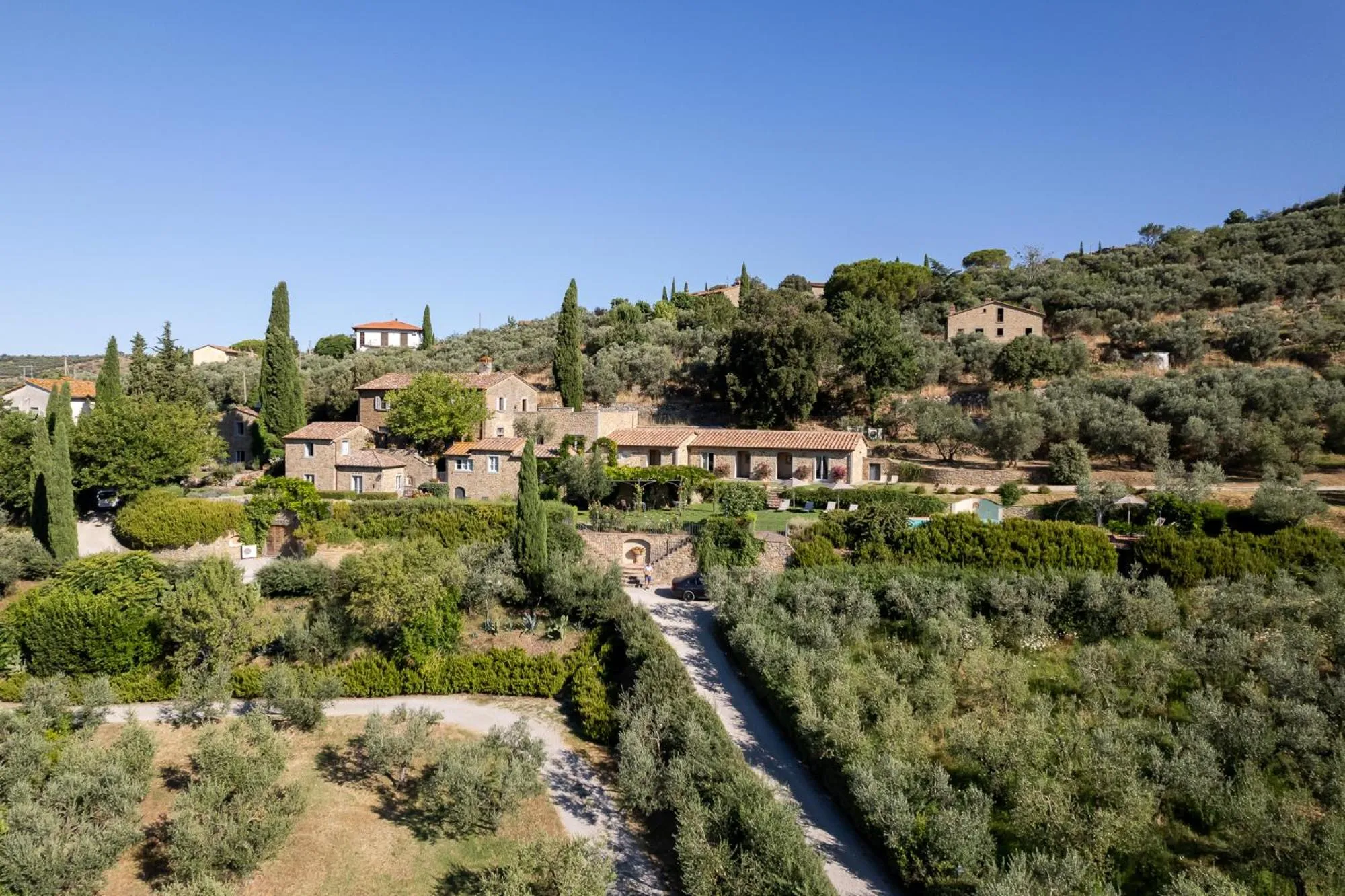 Bird's eye view in Il Falconiere Relais & Spa