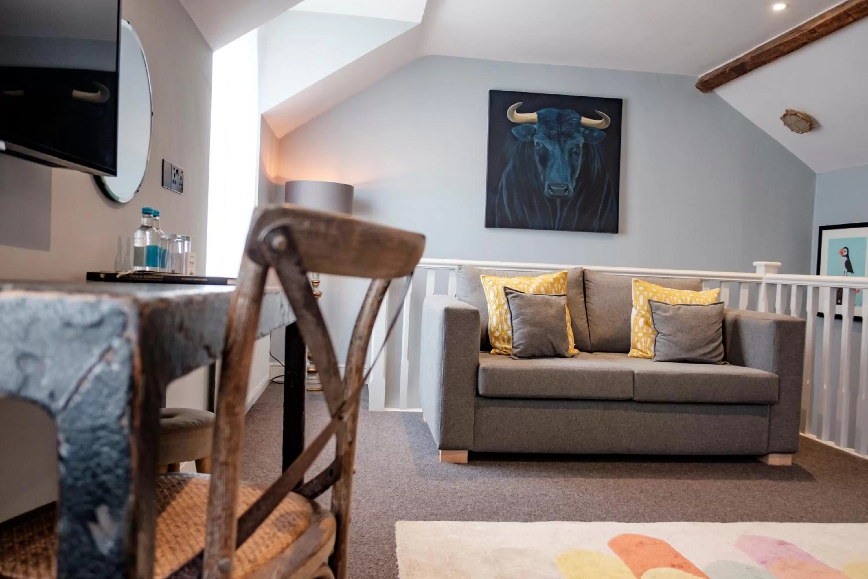 Seating area in The Bull Hotel