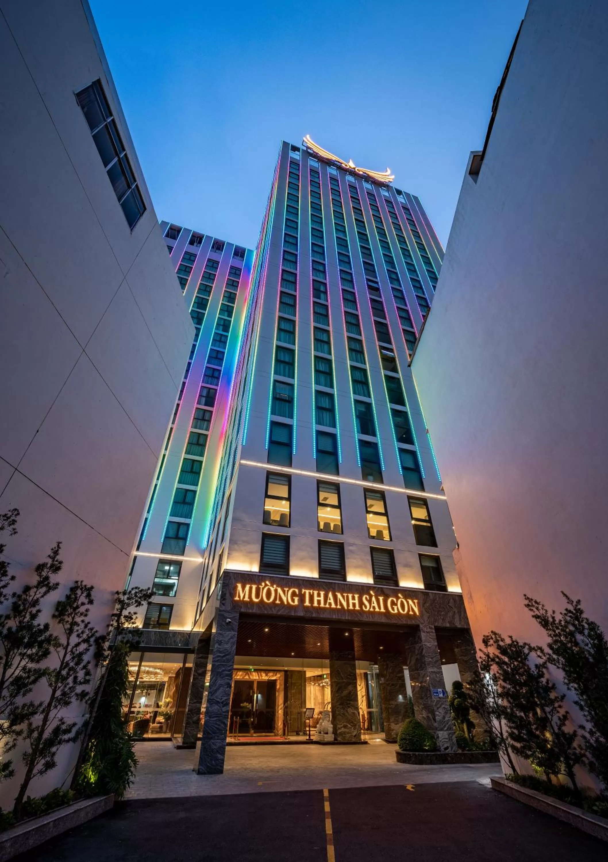 Facade/entrance in Muong Thanh Luxury Saigon Hotel