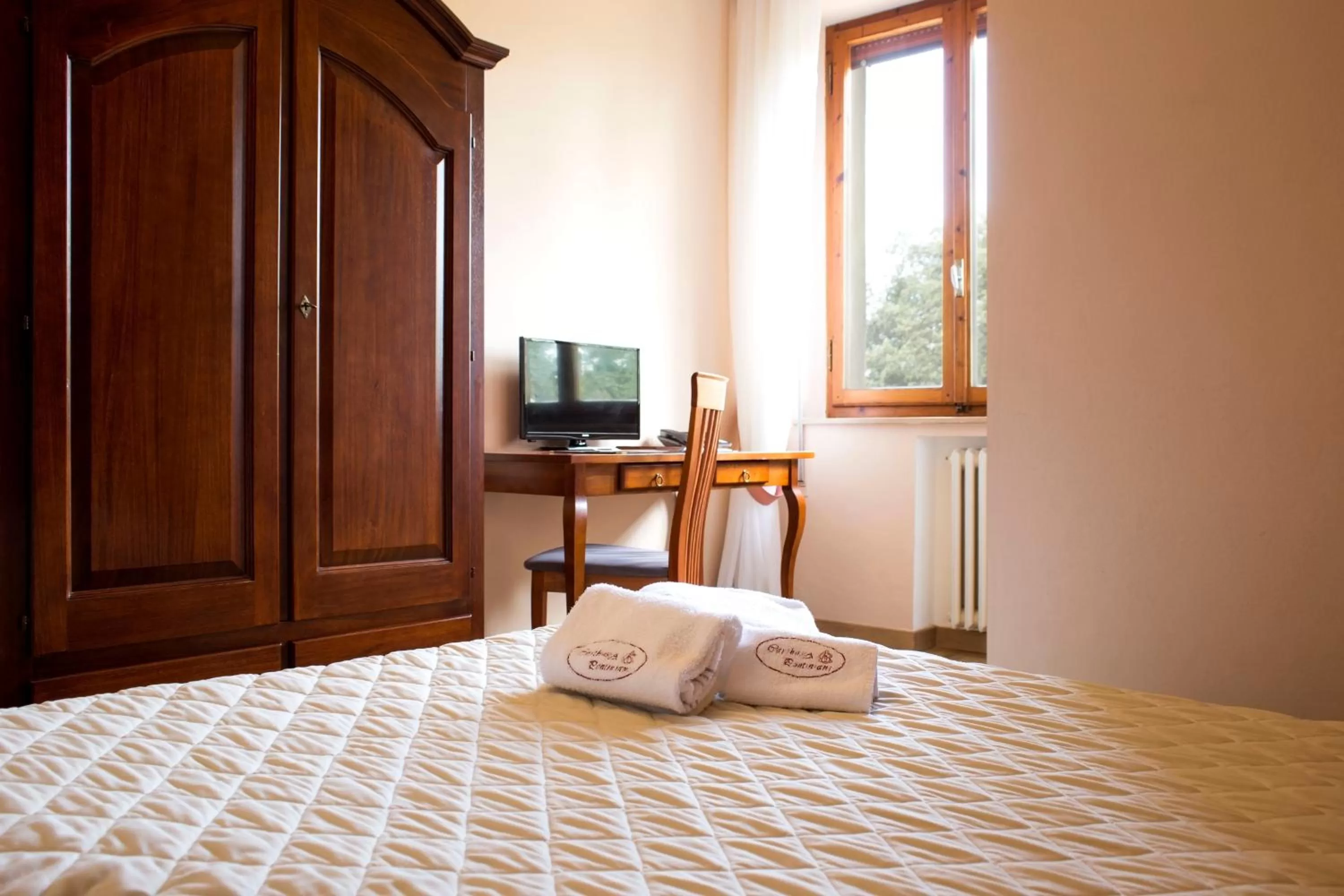 Decorative detail, Bed in Certosa di Pontignano Residenza d'Epoca - Place of Charme