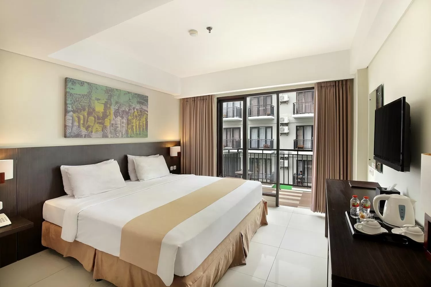 Photo of the whole room, Bed in Rofa Kuta Hotel - CHSE Certified