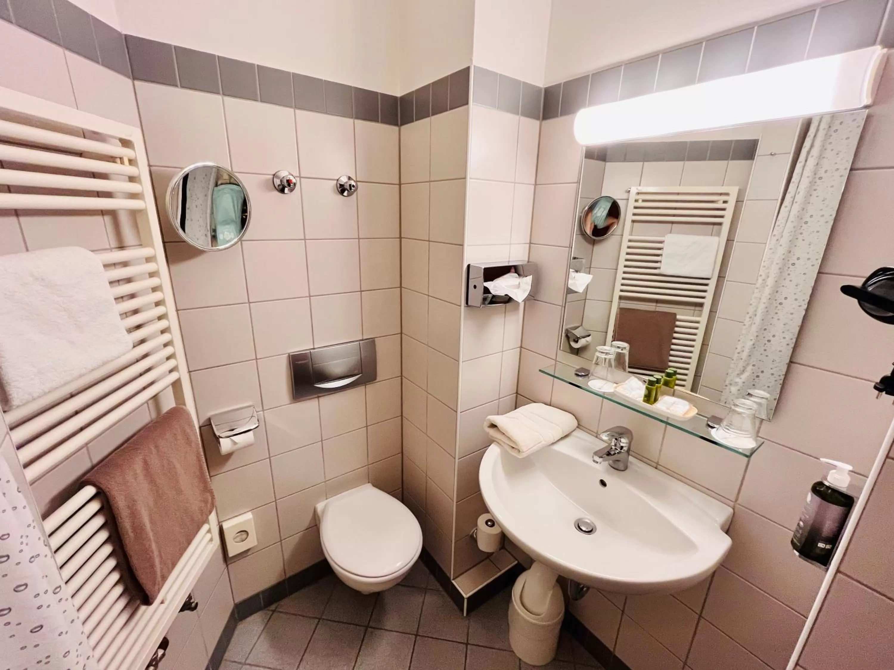 Toilet in Hotel Hoepfner Burghof