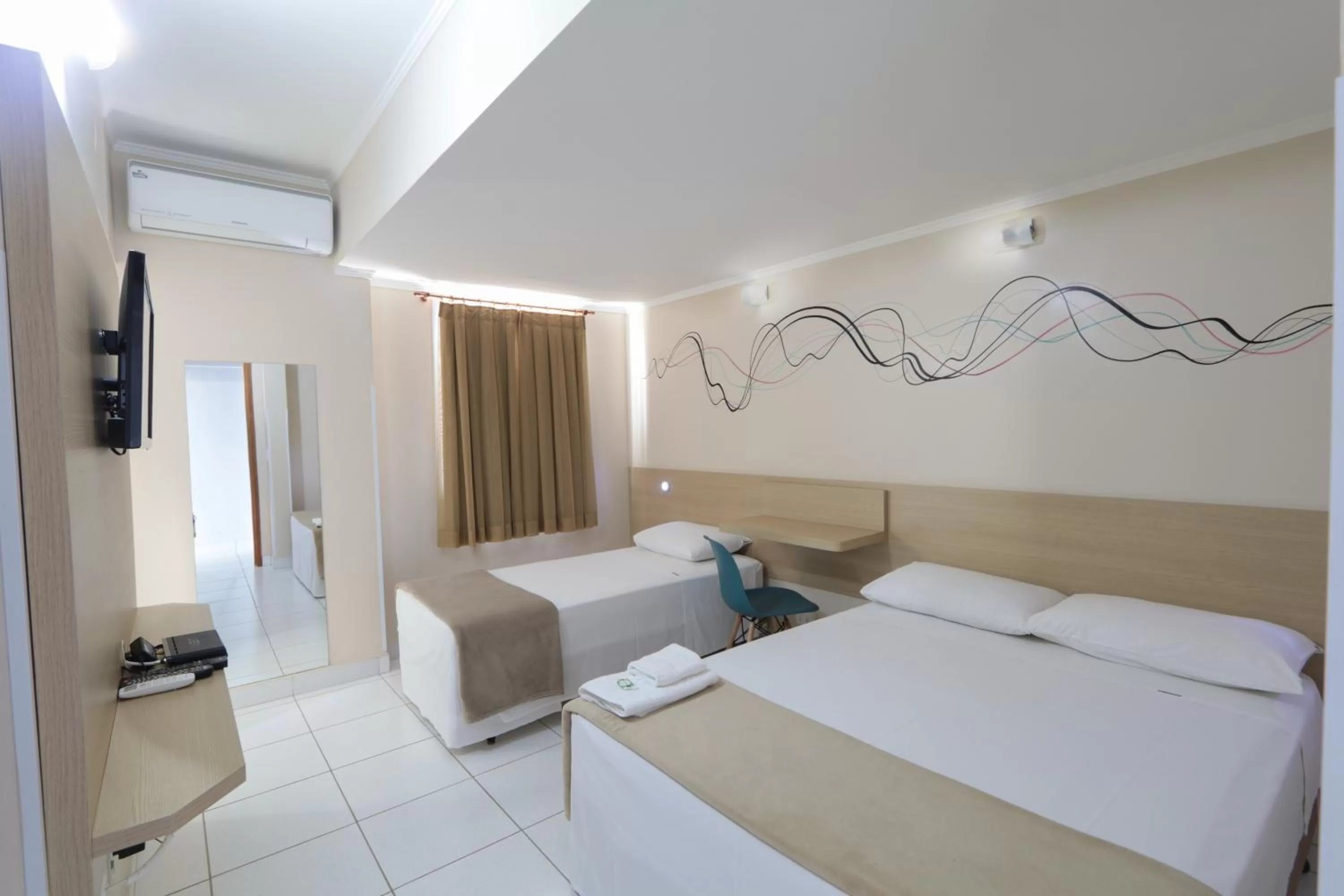 Bedroom, Bed in Hotel Copacabana Piracicaba