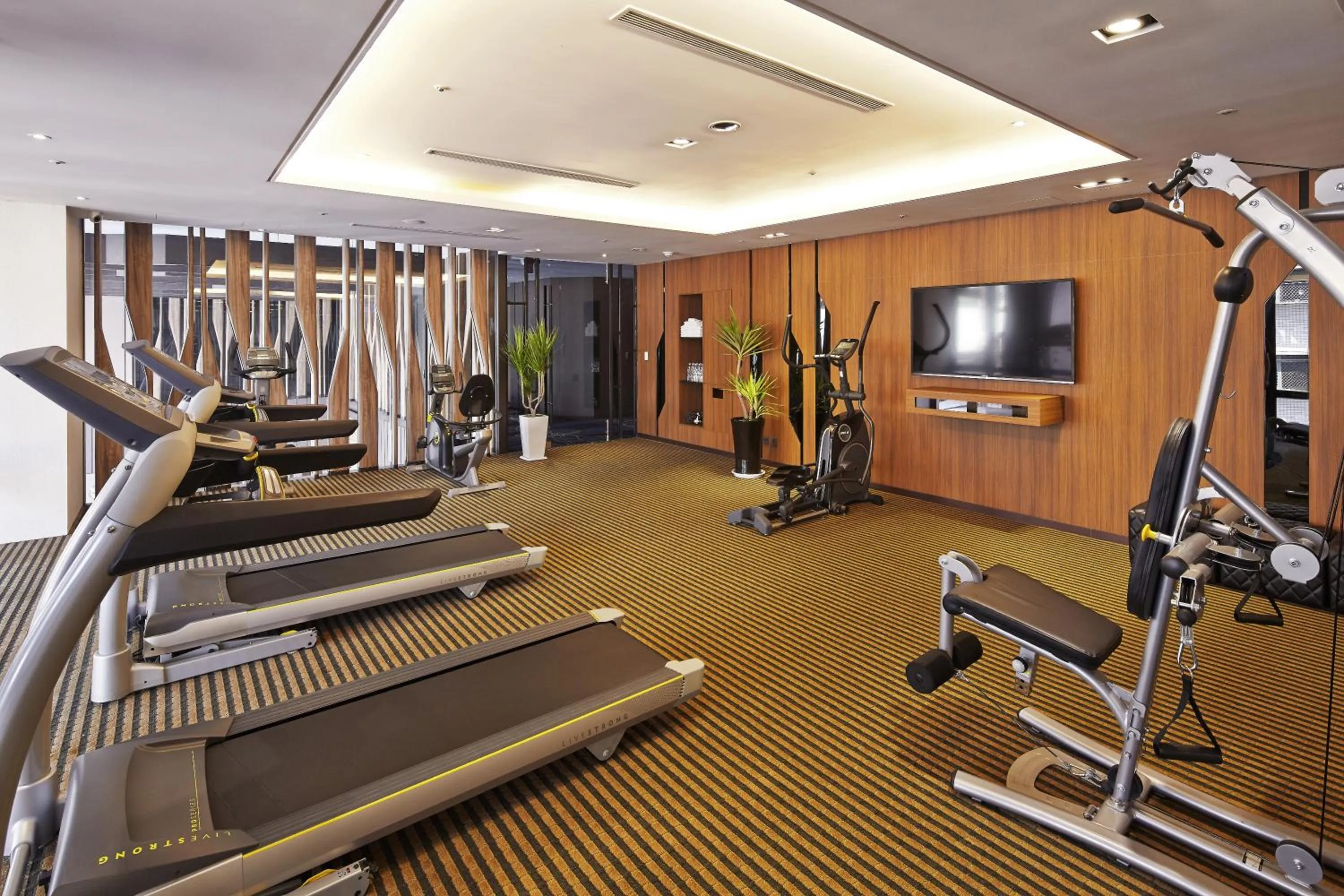 Fitness centre/facilities in La Vida Hotel