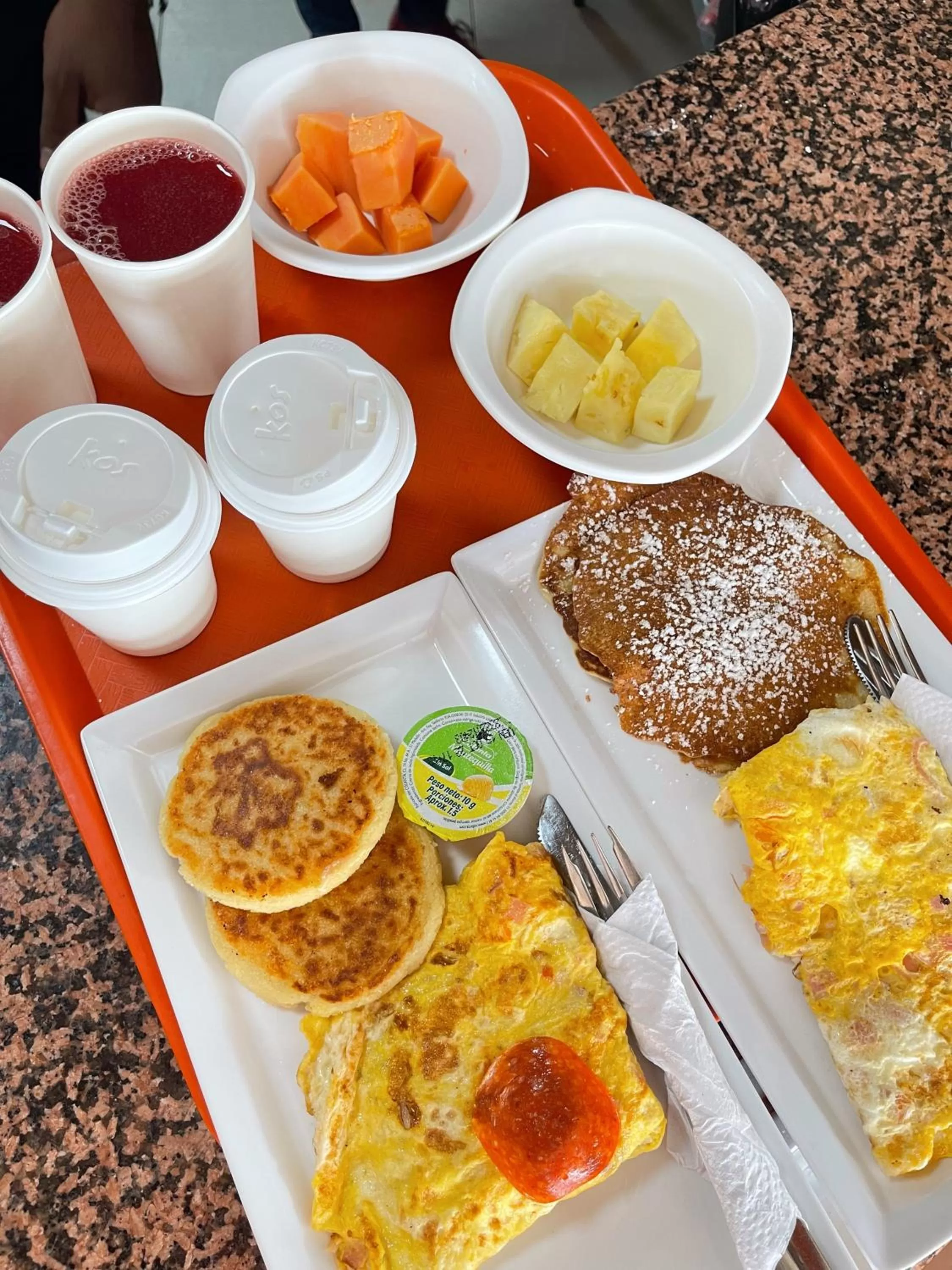 Continental breakfast, Breakfast in Apartahotel Caribe Diez