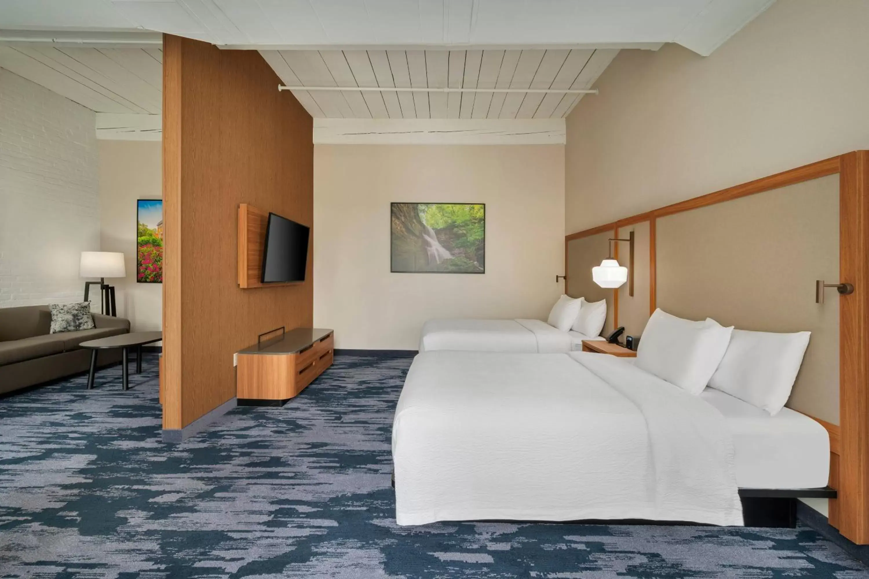 Suite with Two Queen Beds and Sofa Bed in Fairfield Inn & Suites Madison Historic Eagle Cotton Mill Suite with Two Queen Beds and Sofa Bed in Fairfield Inn & Suites Madison Historic Eagle Cotton Mill