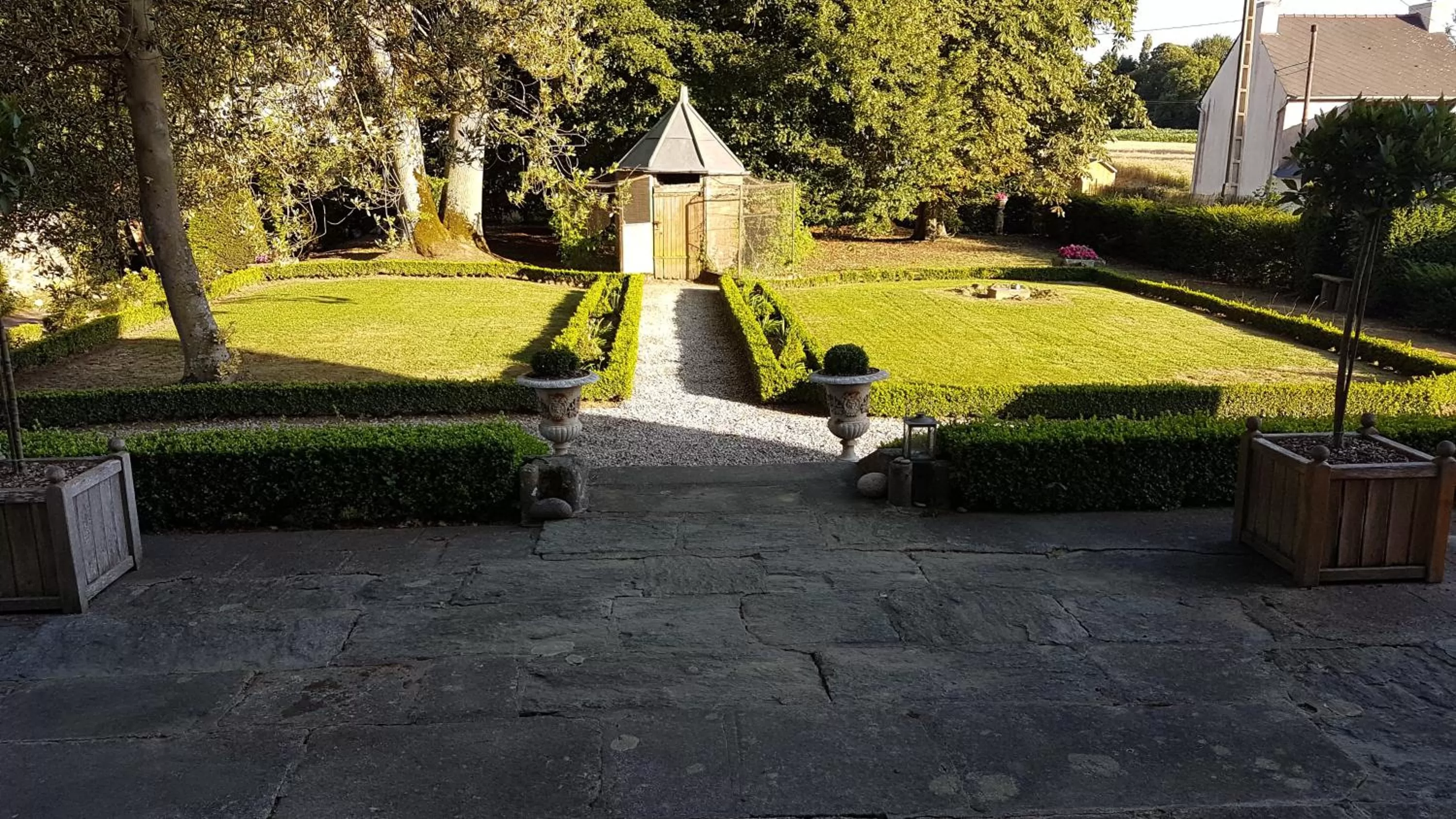 Garden in Le Manoir de la Bigotière