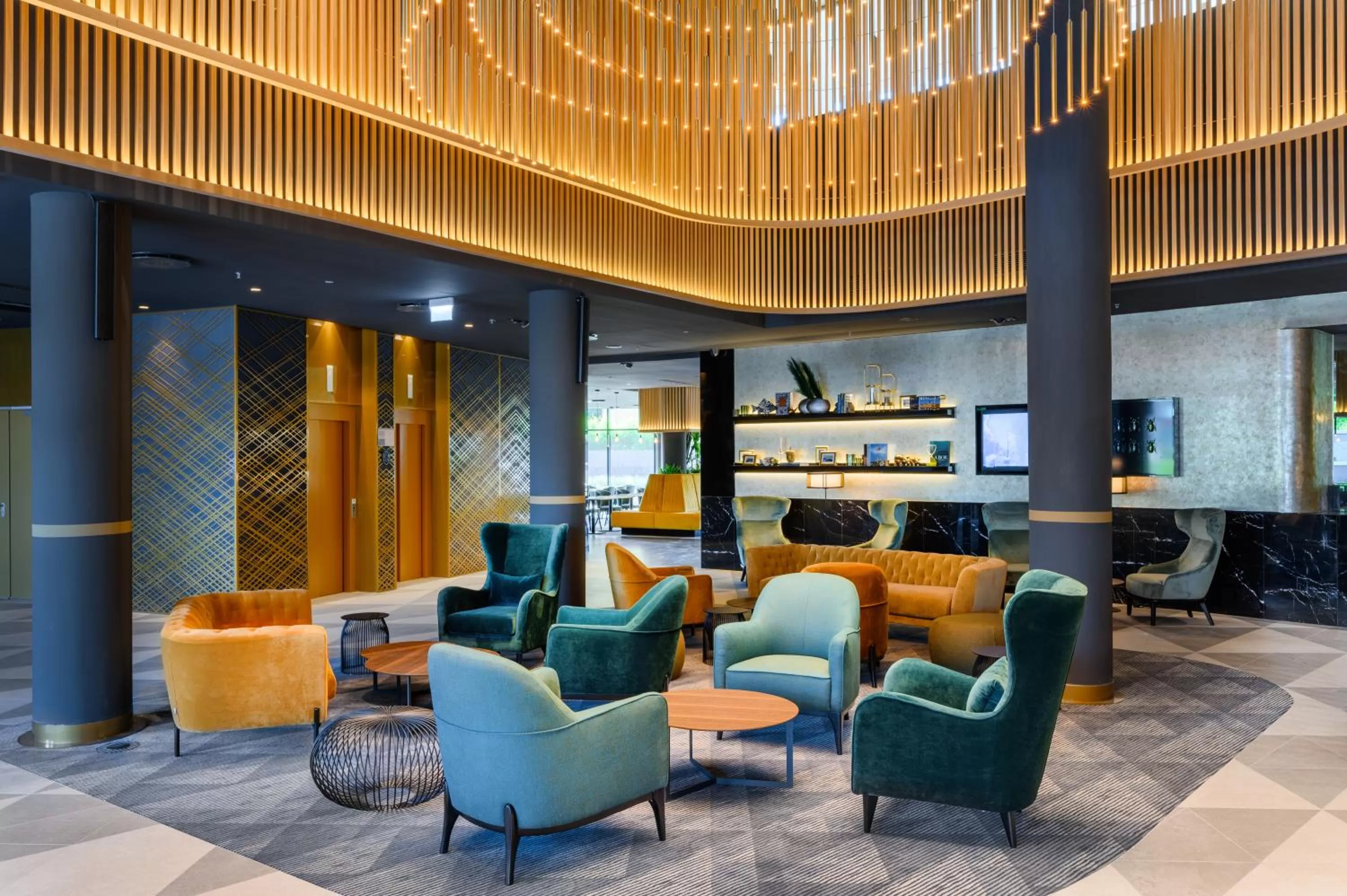 Lobby or reception in Grand Hotel Esztergom