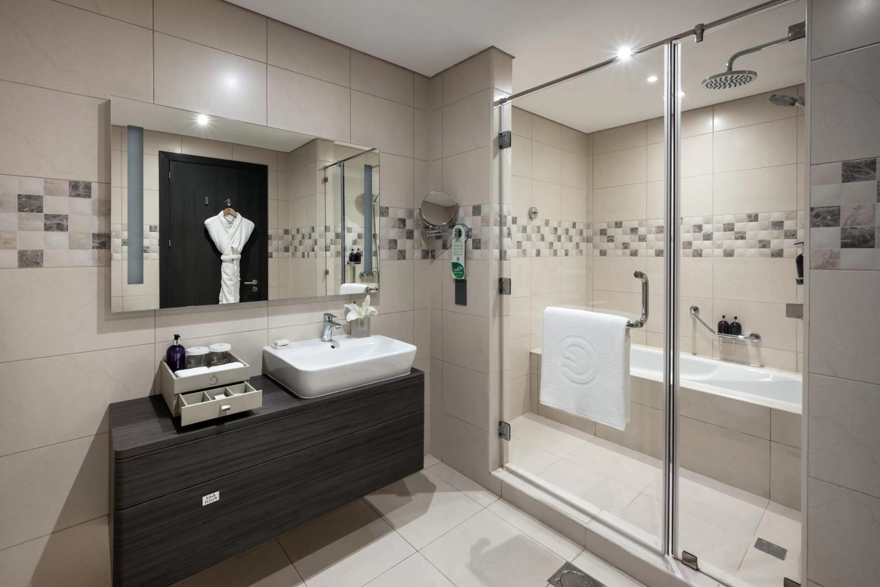 Shower in Centara West Bay Hotel & Residences Doha
