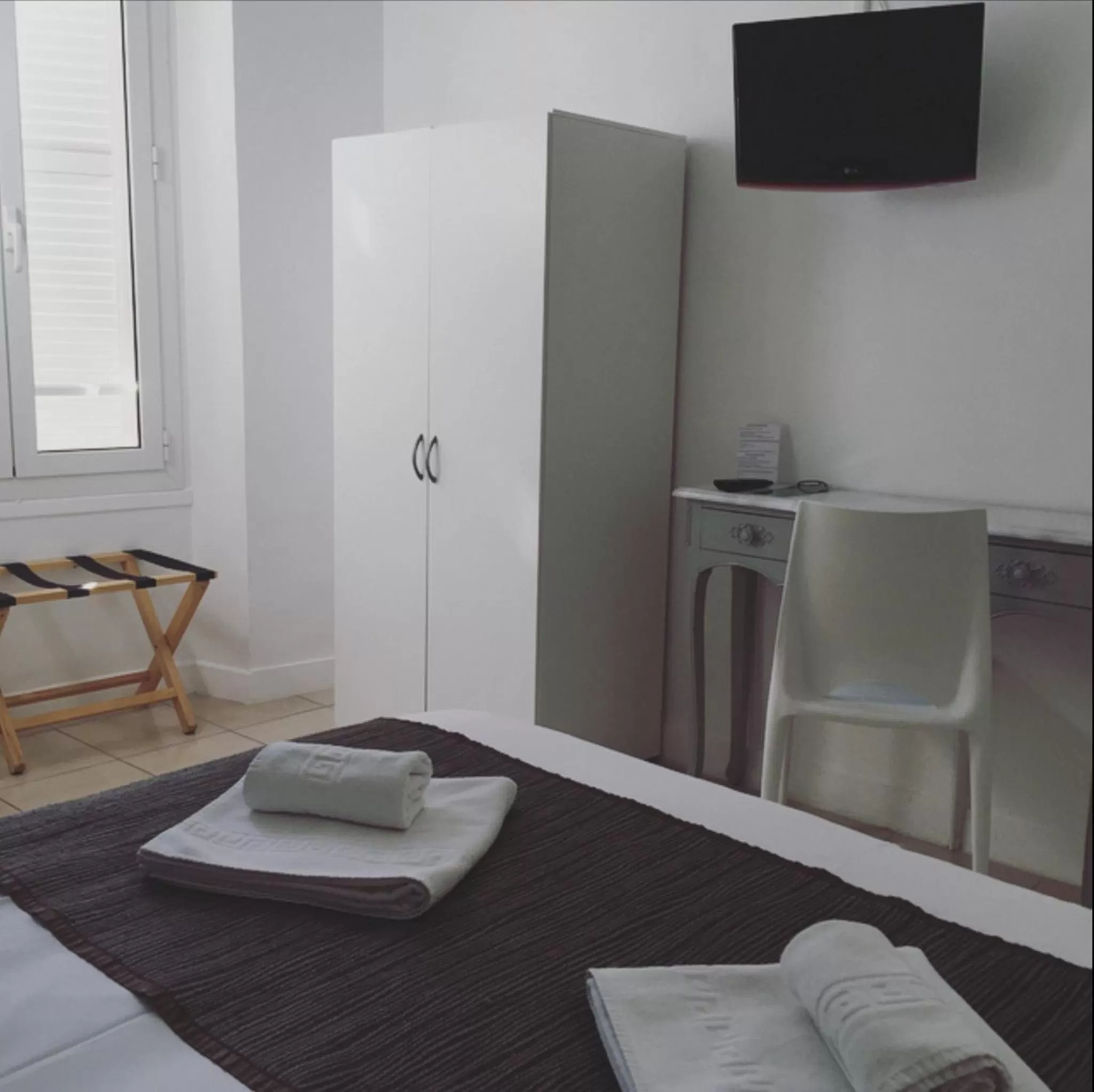 Bedroom, Bed in Hotel Danemark