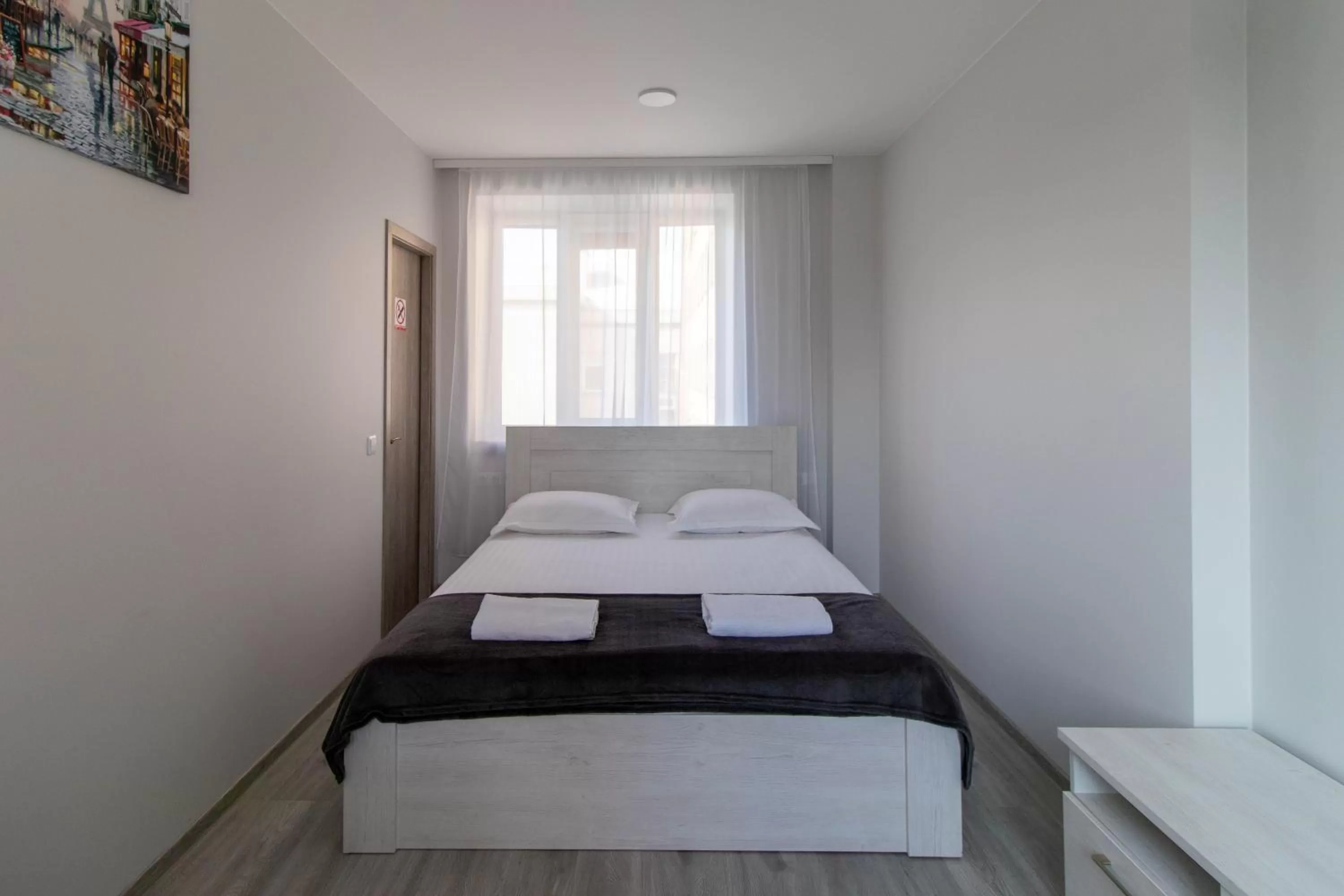 Bed in Dzukija Hotel